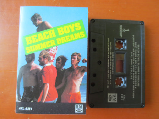 BEACH BOYS, SUMMER Dreams, Beach Boys Tape, Beach Boys Album, Beach Boys Cassette, Tape Cassette, Cassette, Rock Cassette