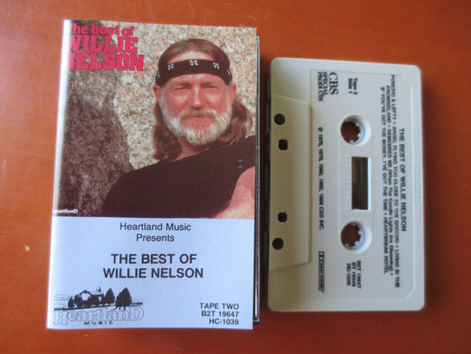 WILLIE NELSON, BEST of Album, Willie Nelson Tape, Willie Nelson Album, Tape Cassette, Country Cassette, Tape, 1986 Cassette