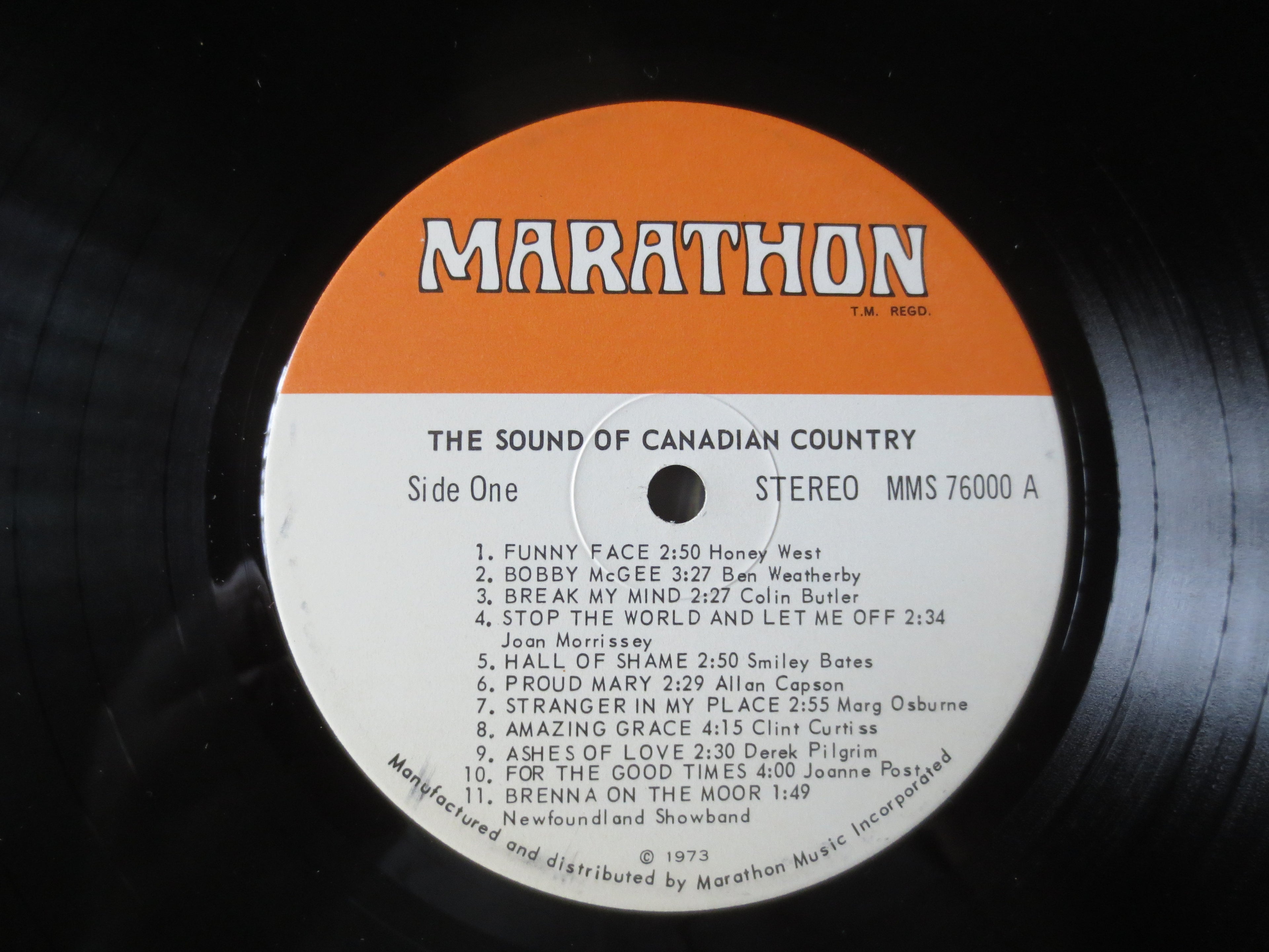 The Sound of Canadian Country (1972) Vinyl LP