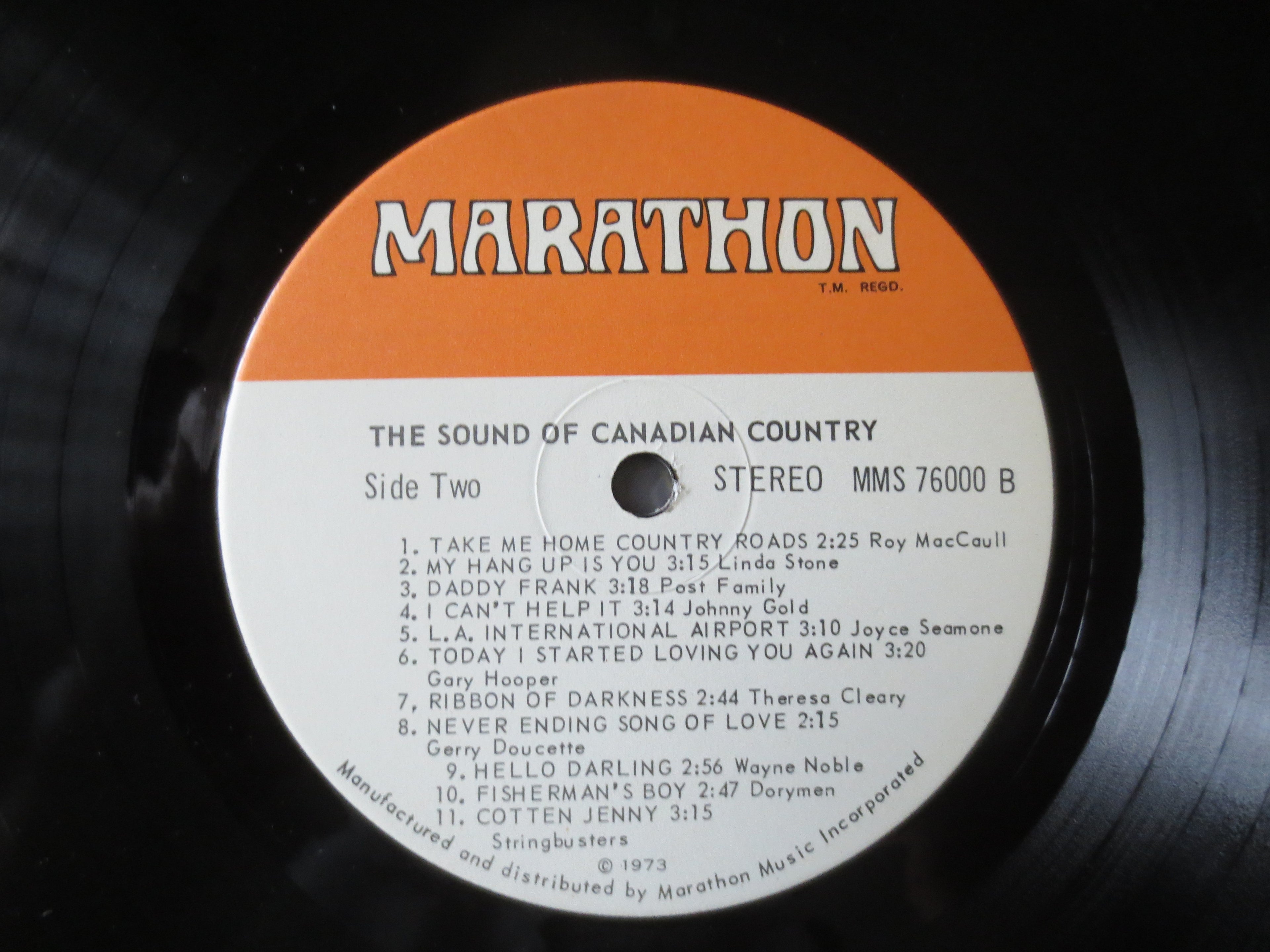 The Sound of Canadian Country (1972) Vinyl LP