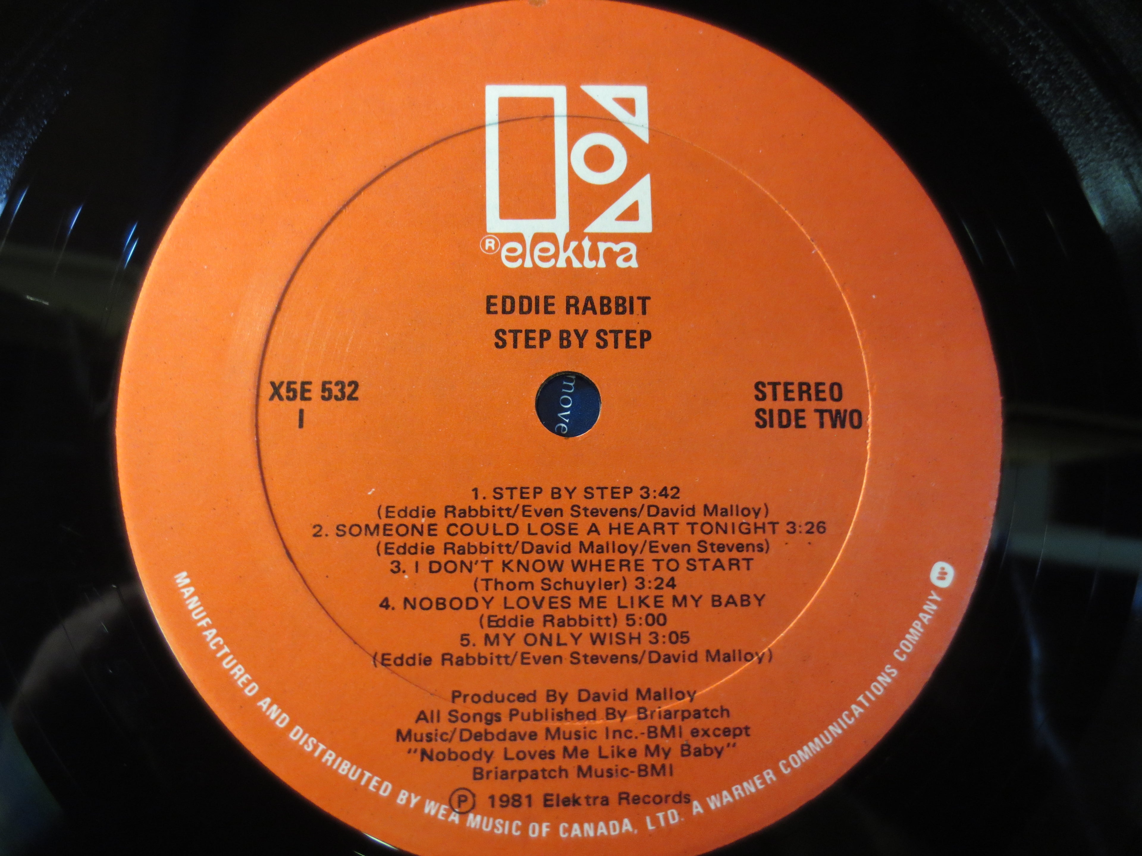 Eddie Rabbitt – Step by Step (1981) Vinyl LP