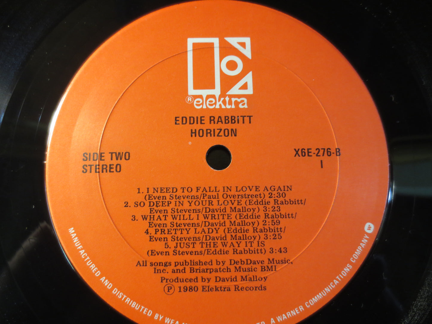 EDDIE RABBITT, HORIZON, Country Records, Vintage Vinyl, Record Vinyl, Records, Vinyl Record, Vinyl Album, Lps, 1980 Records