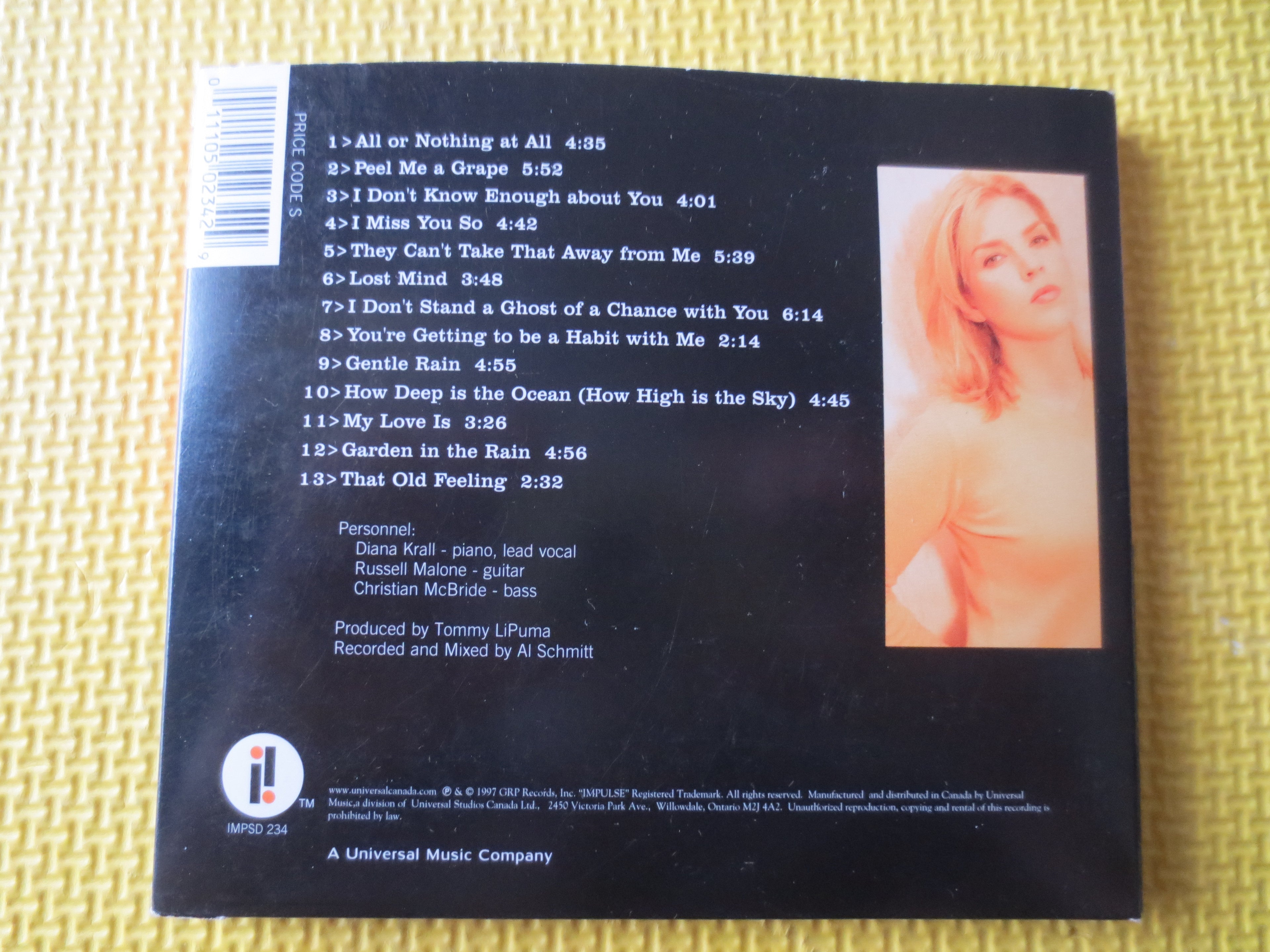 Diana Krall – Love Scenes (1997) CD