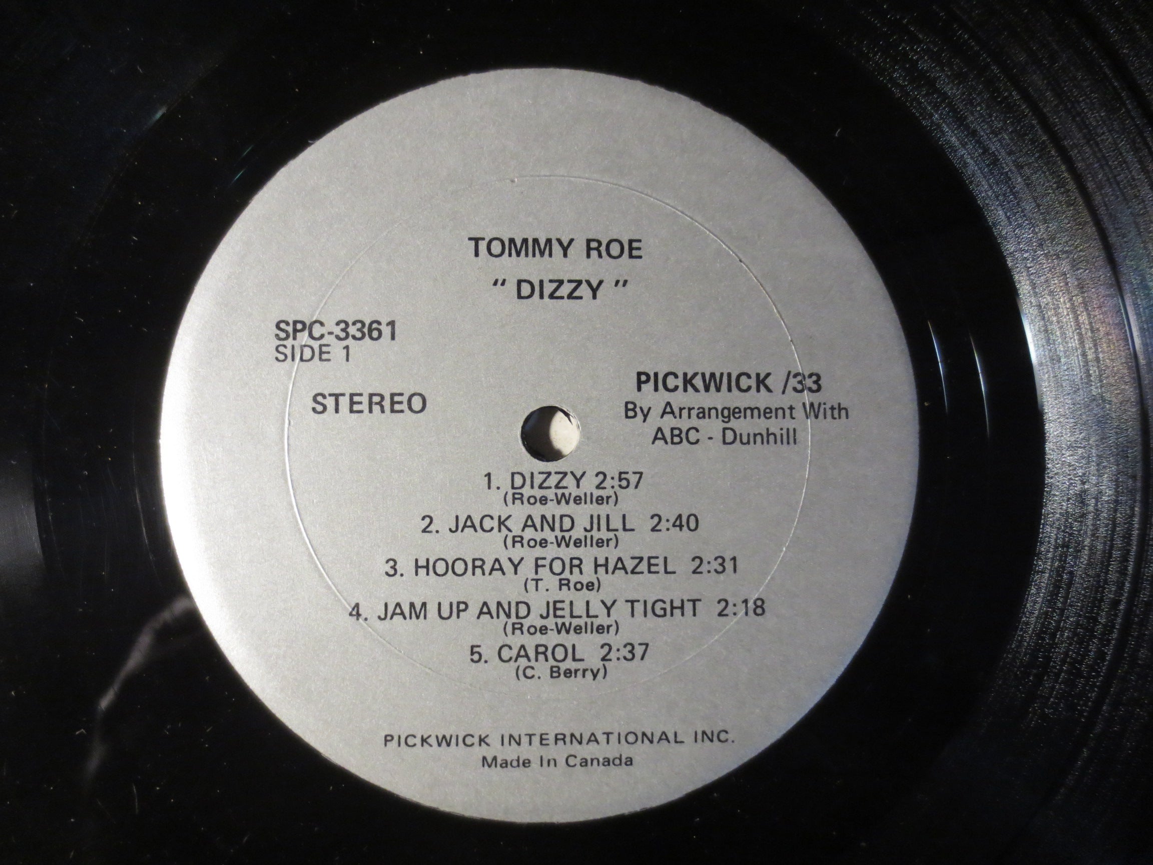 Tommy Roe – Dizzy (1969) Vinyl LP