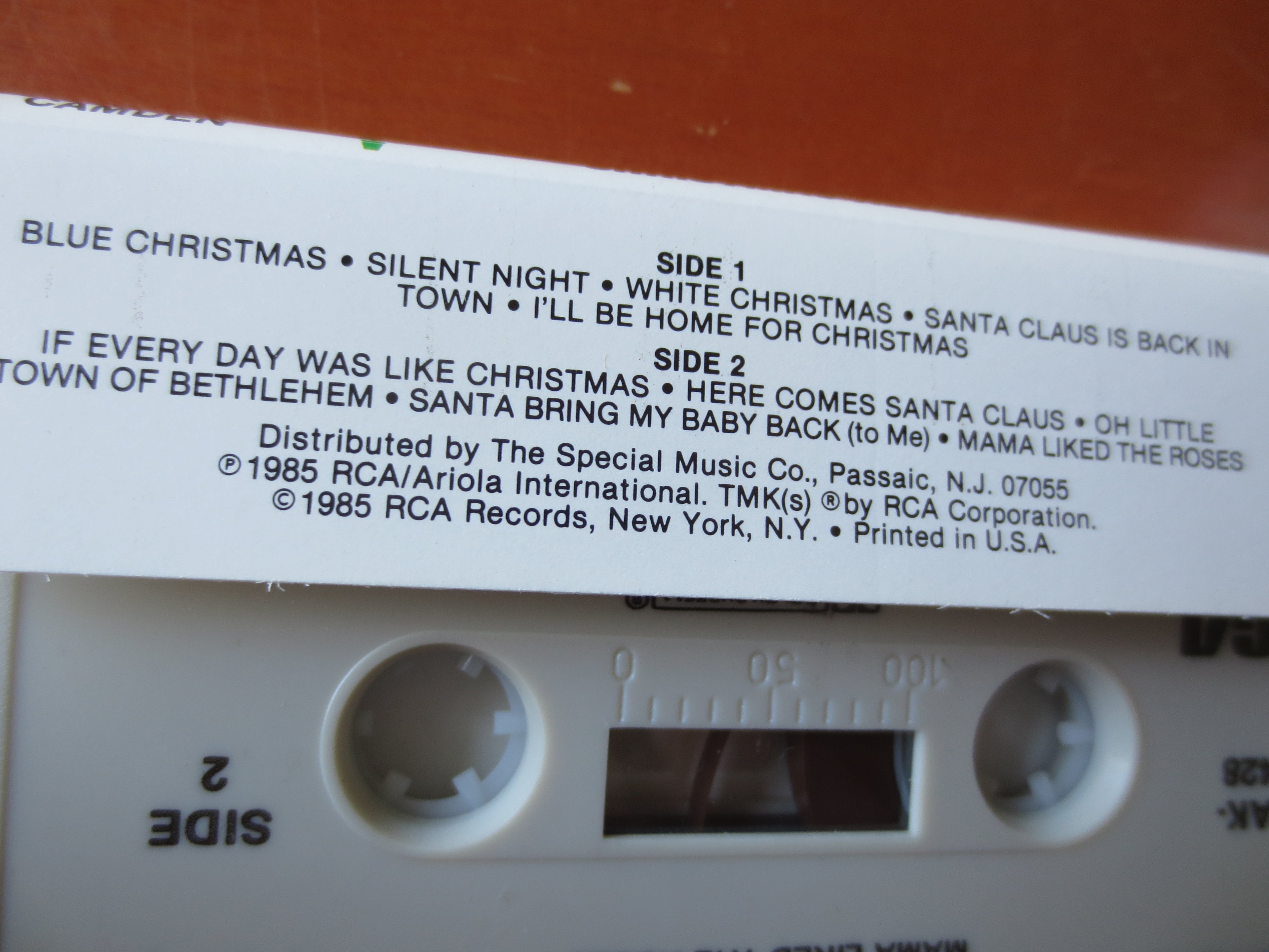 Elvis Presley – Elvis' Christmas Album (1985) Cassette