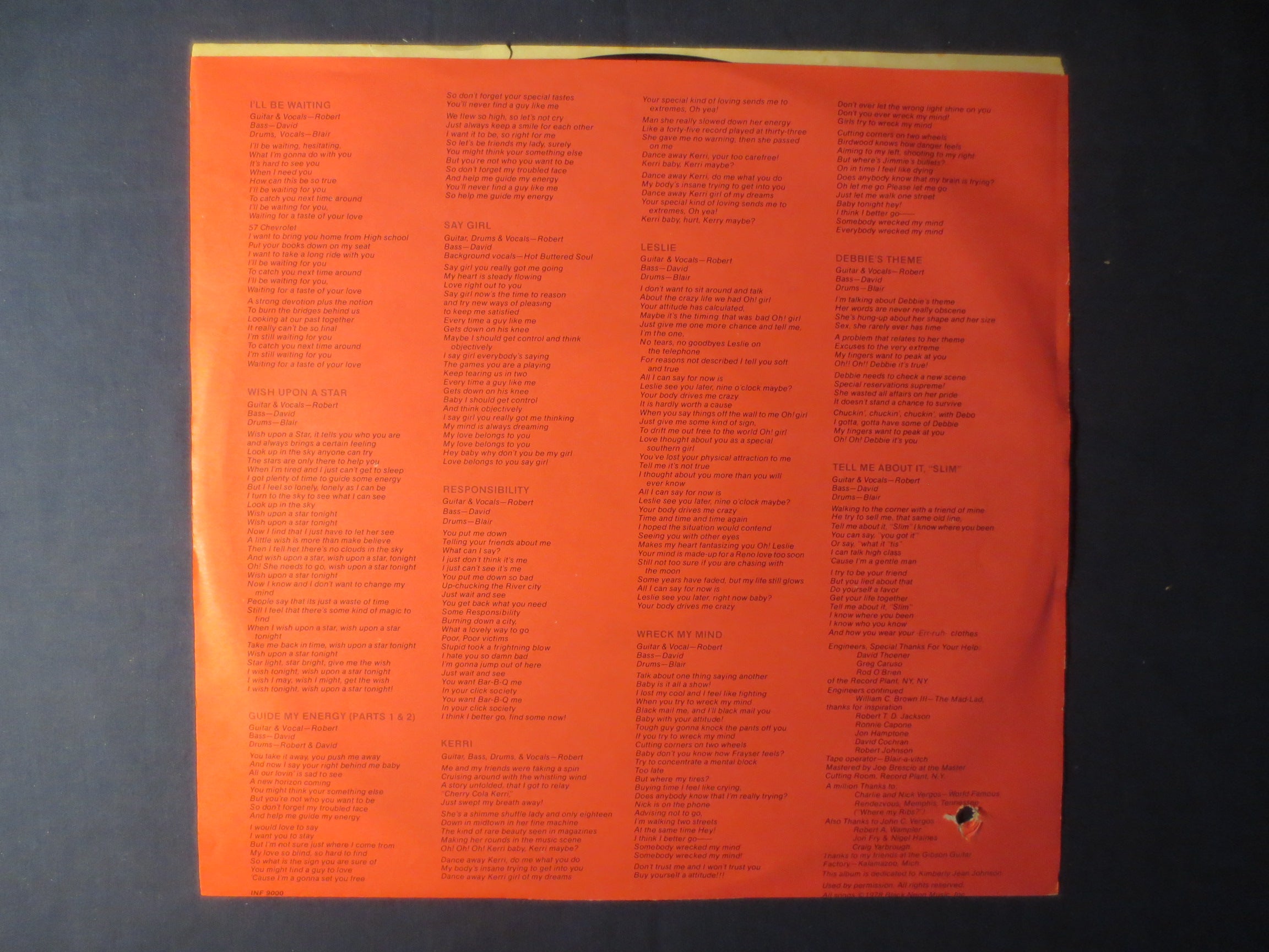 Robert Johnson – Close Personal Friend (1978) Vinyl LP