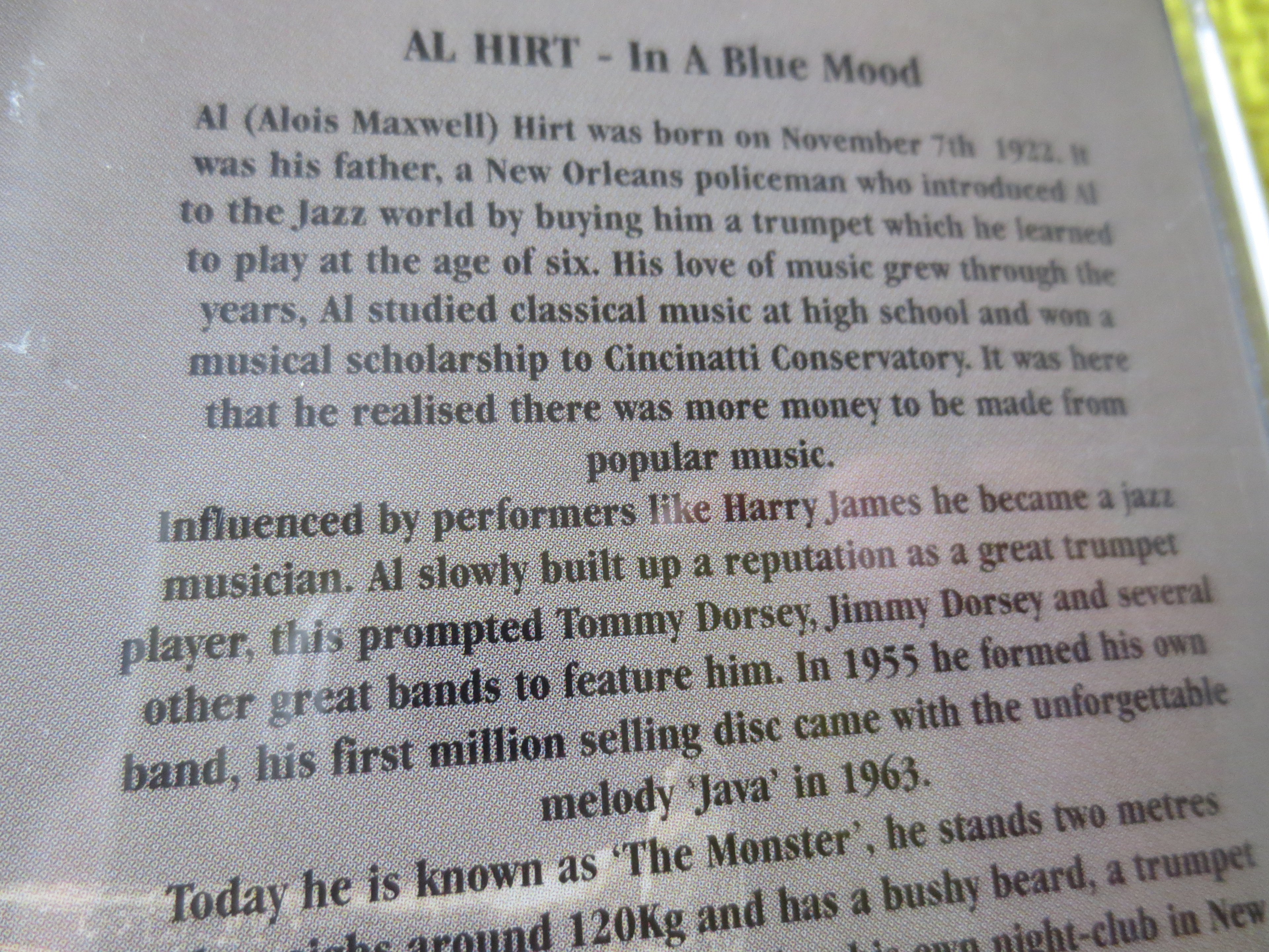 Al Hirt – In a Blue Mood (1998) CD