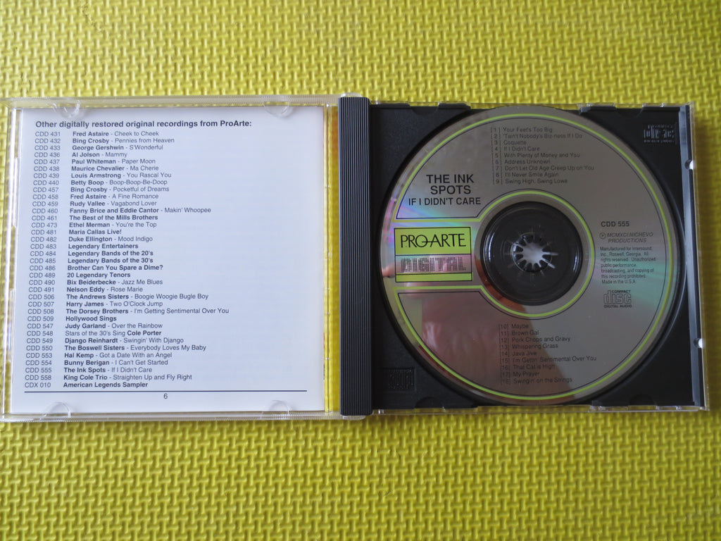The Ink Spots – If I Didn't Care (1999) CD