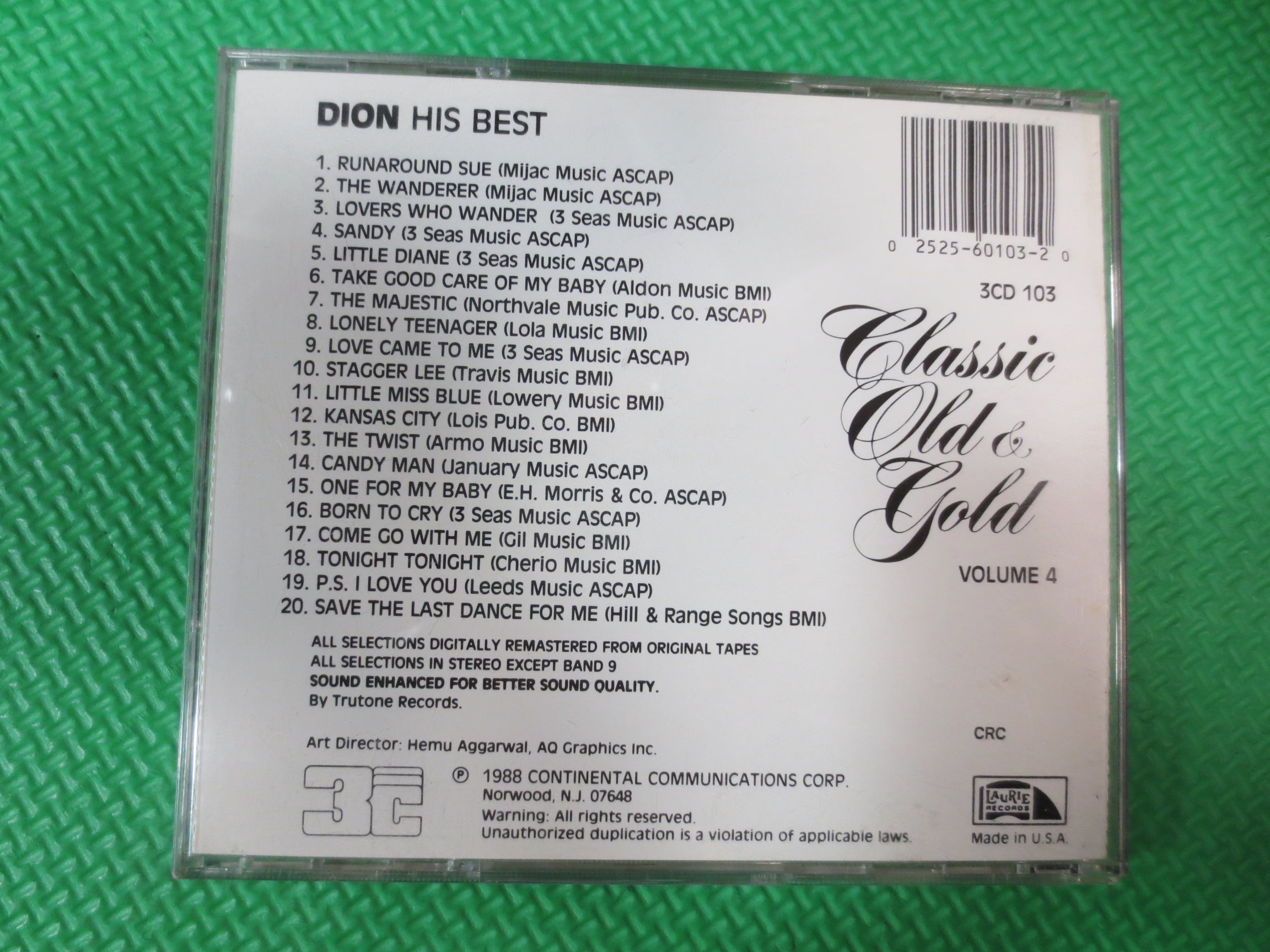 Dion – Hit Songs (1988) CD
