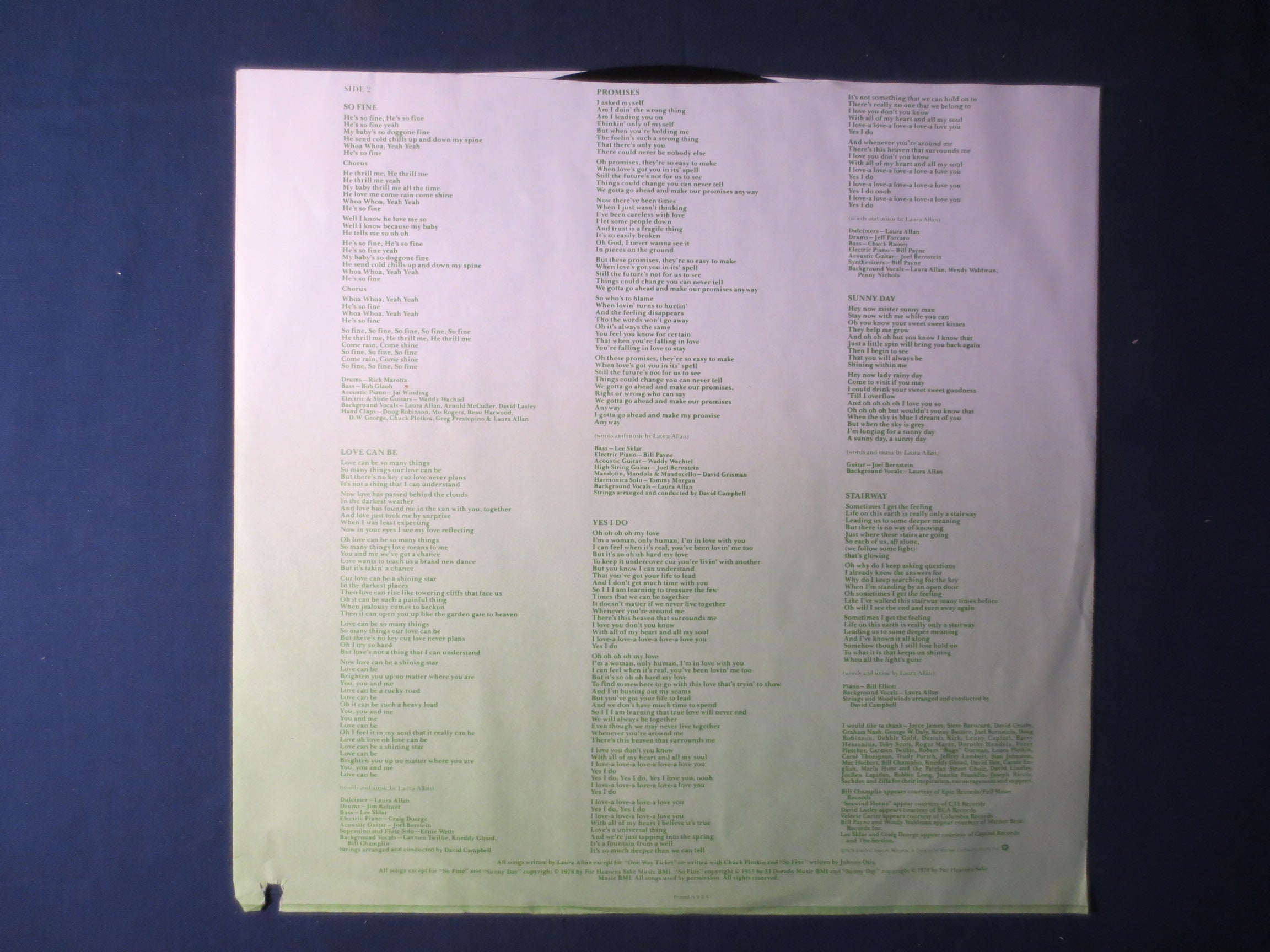 Laura Allan – Laura Allan (1978) Vinyl LP