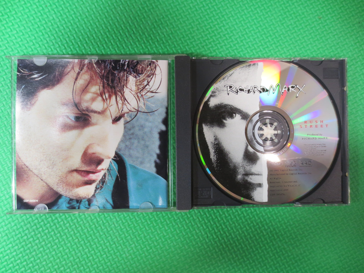 RICHARD MARX, RUSH Street, Richard Marx Cd, Rush Street Cd, Richard Marx Lp, Richard Marx Album, Rock Cd, 1991 Compact Disc