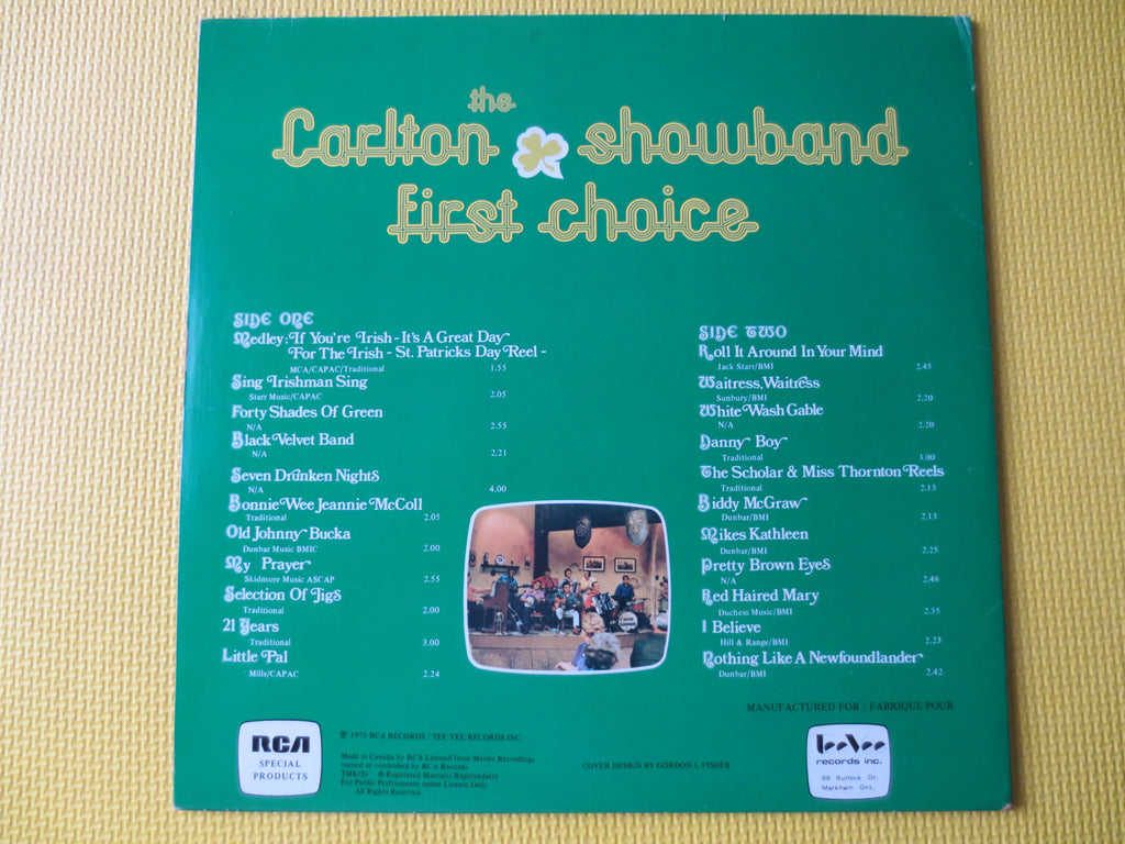 The Carlton Showband – First Choice (1975) Vinyl LP