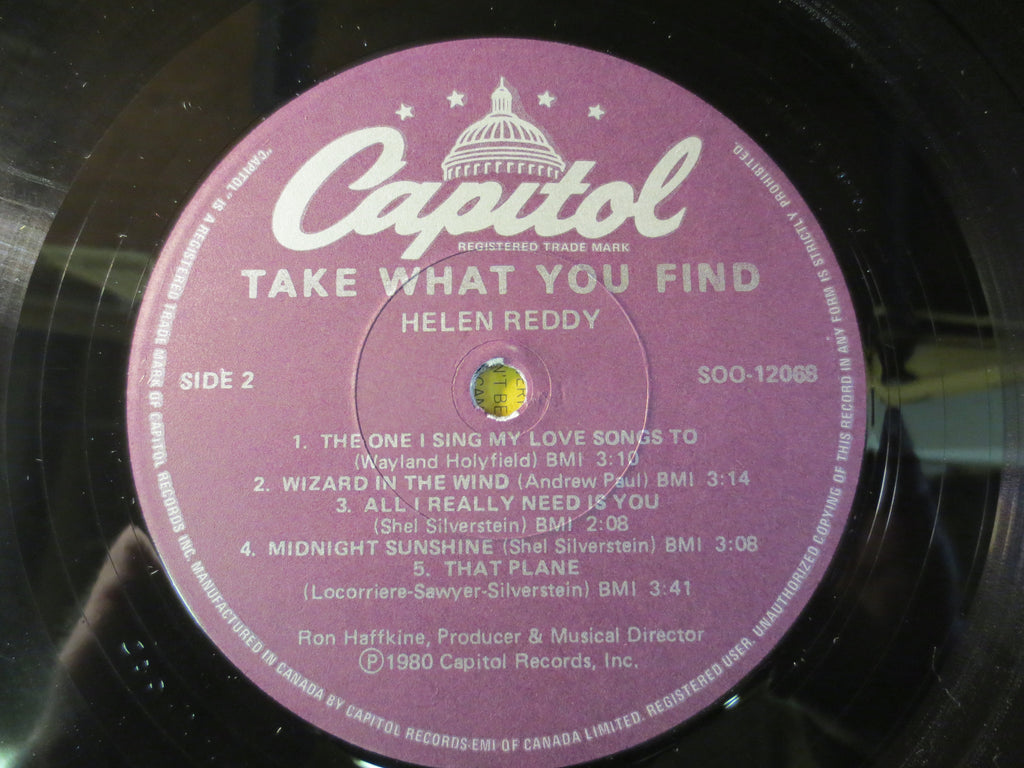 Helen Reddy – Take What You Find (1980) Vinyl LP