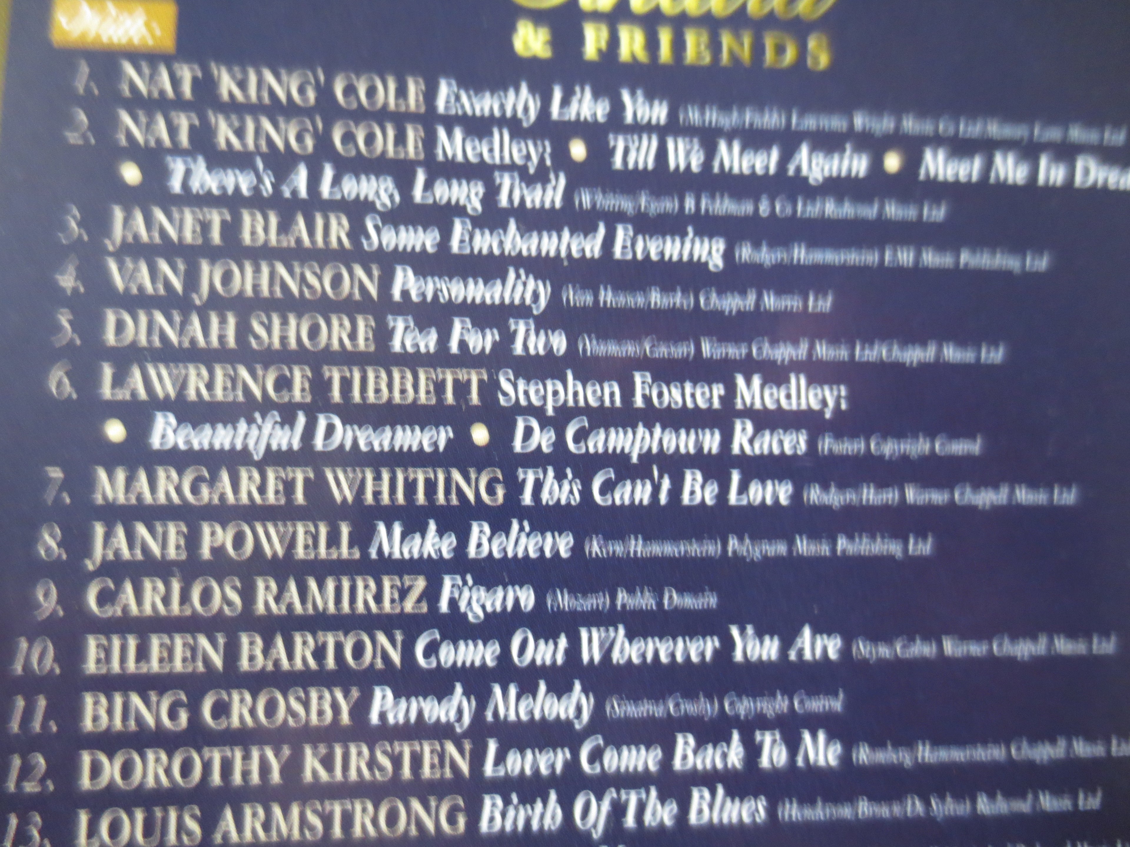 Frank Sinatra and Friends (1998) CD