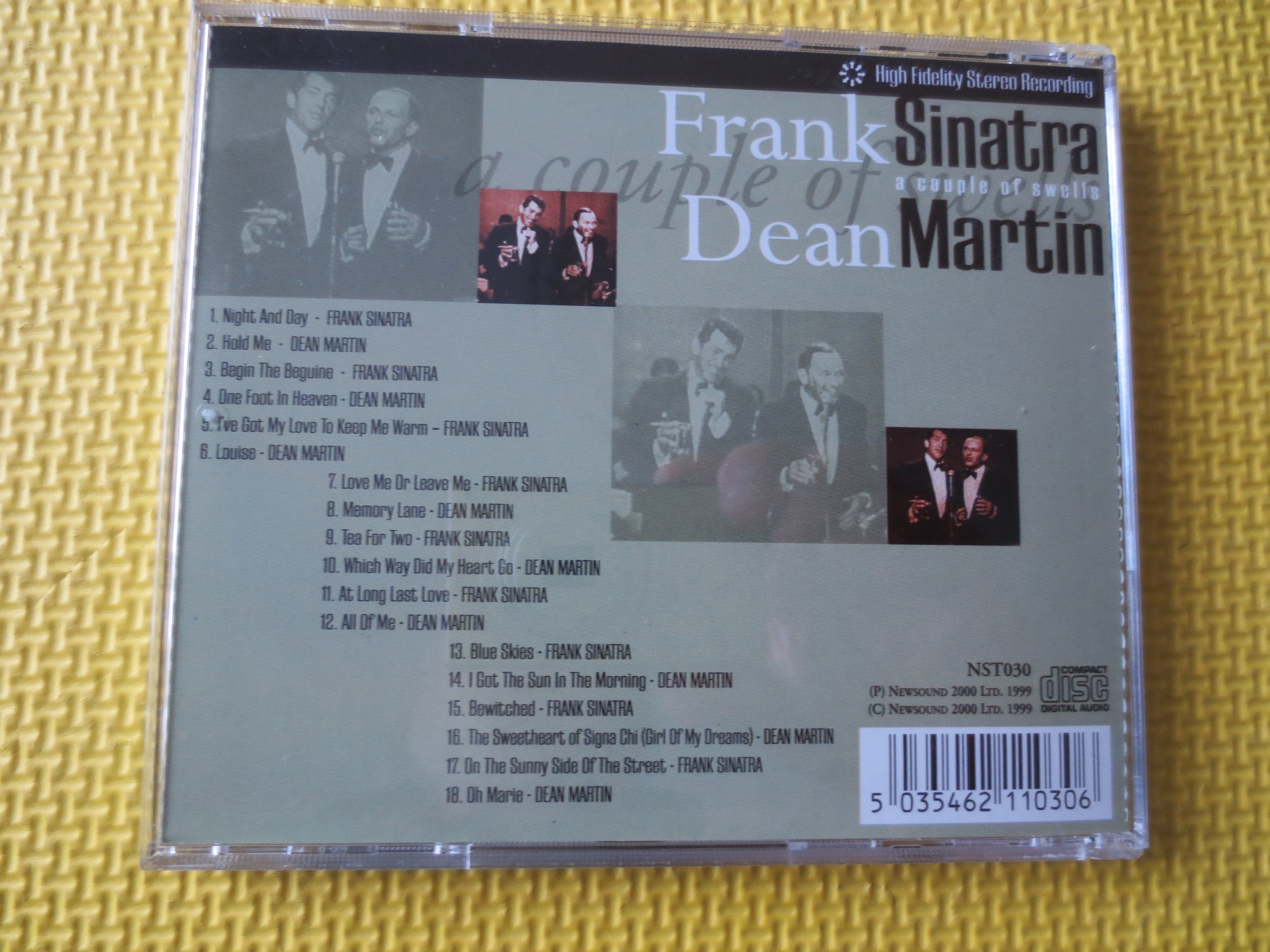 Frank Sinatra & Dean Martin – A Couple of Swells (1999) CD