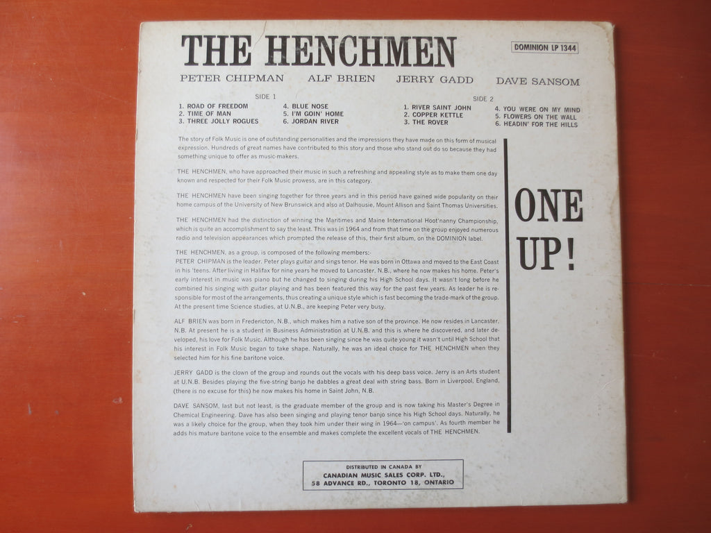 The Henchmen – One Up (1965) Vinyl LP