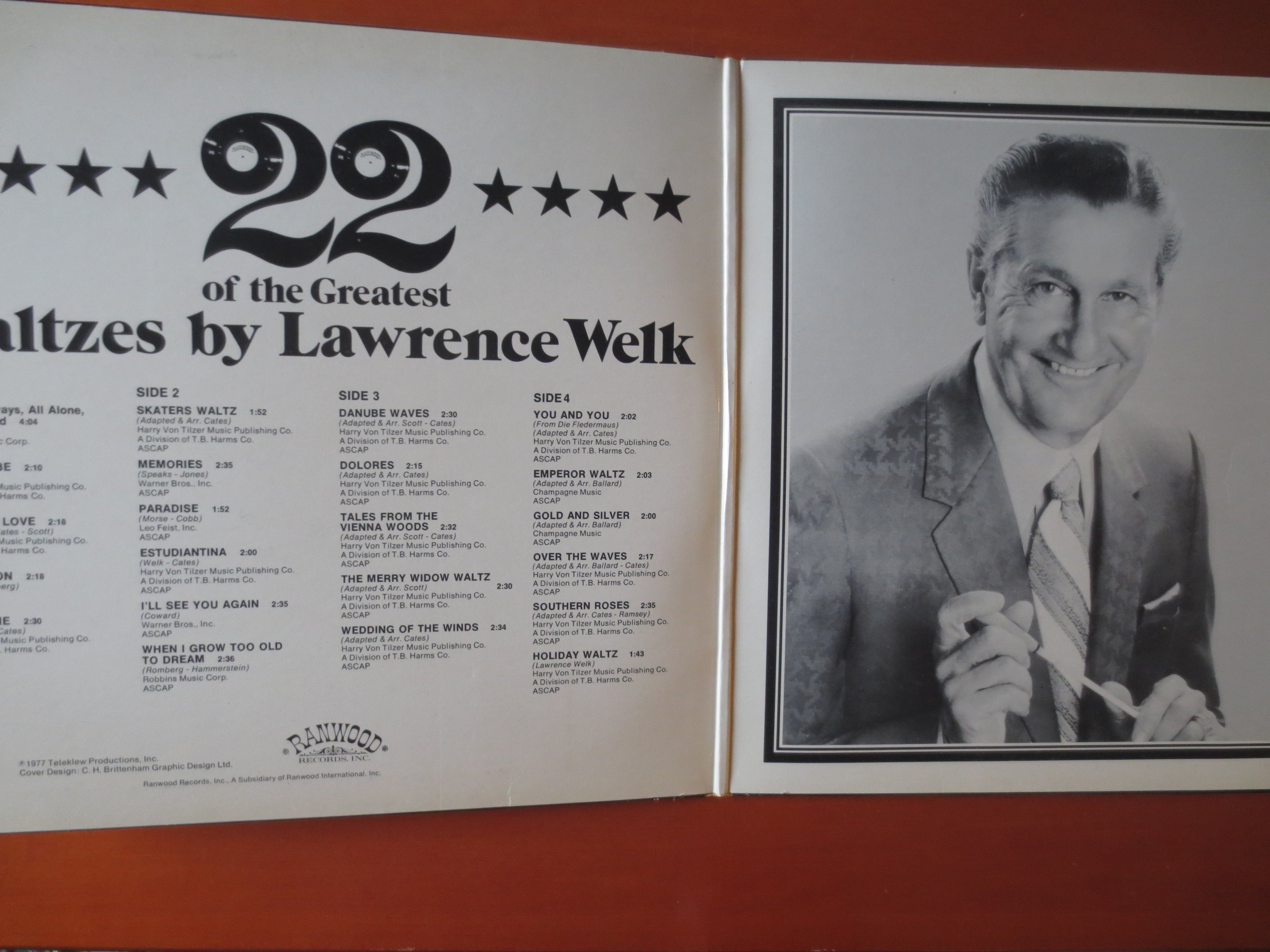 Lawrence Welk – 22 of the Greatest Waltzes (1977) Vinyl 2xLP