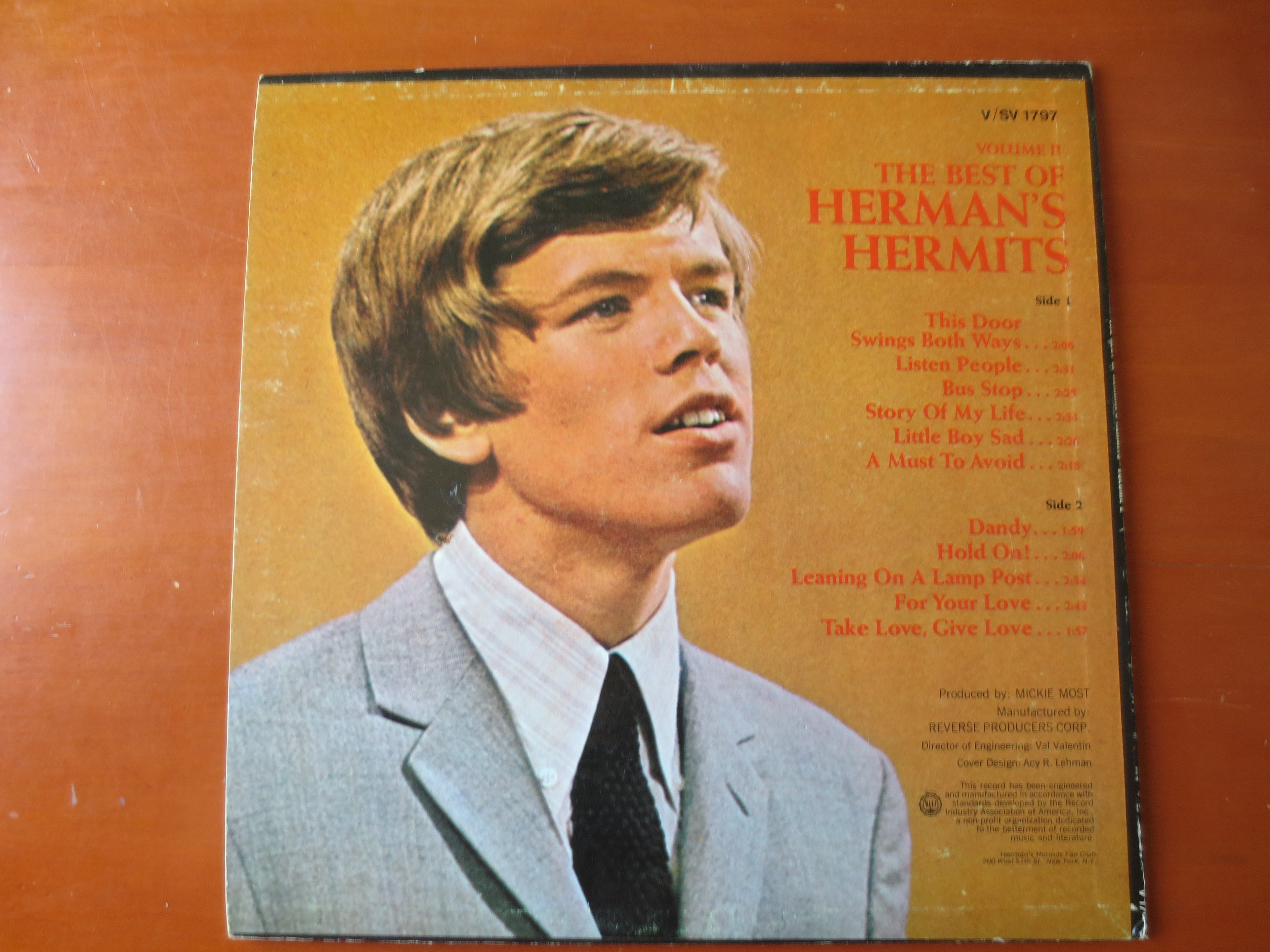 Herman's Hermits – The Best of Vol. 2 (1966) Vinyl LP