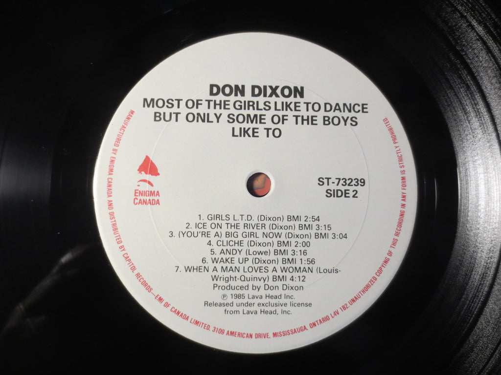 Don Dixon – Most of the Girls Like to Dance But Only Some of the Boys Like To (1985) Vinyl LP