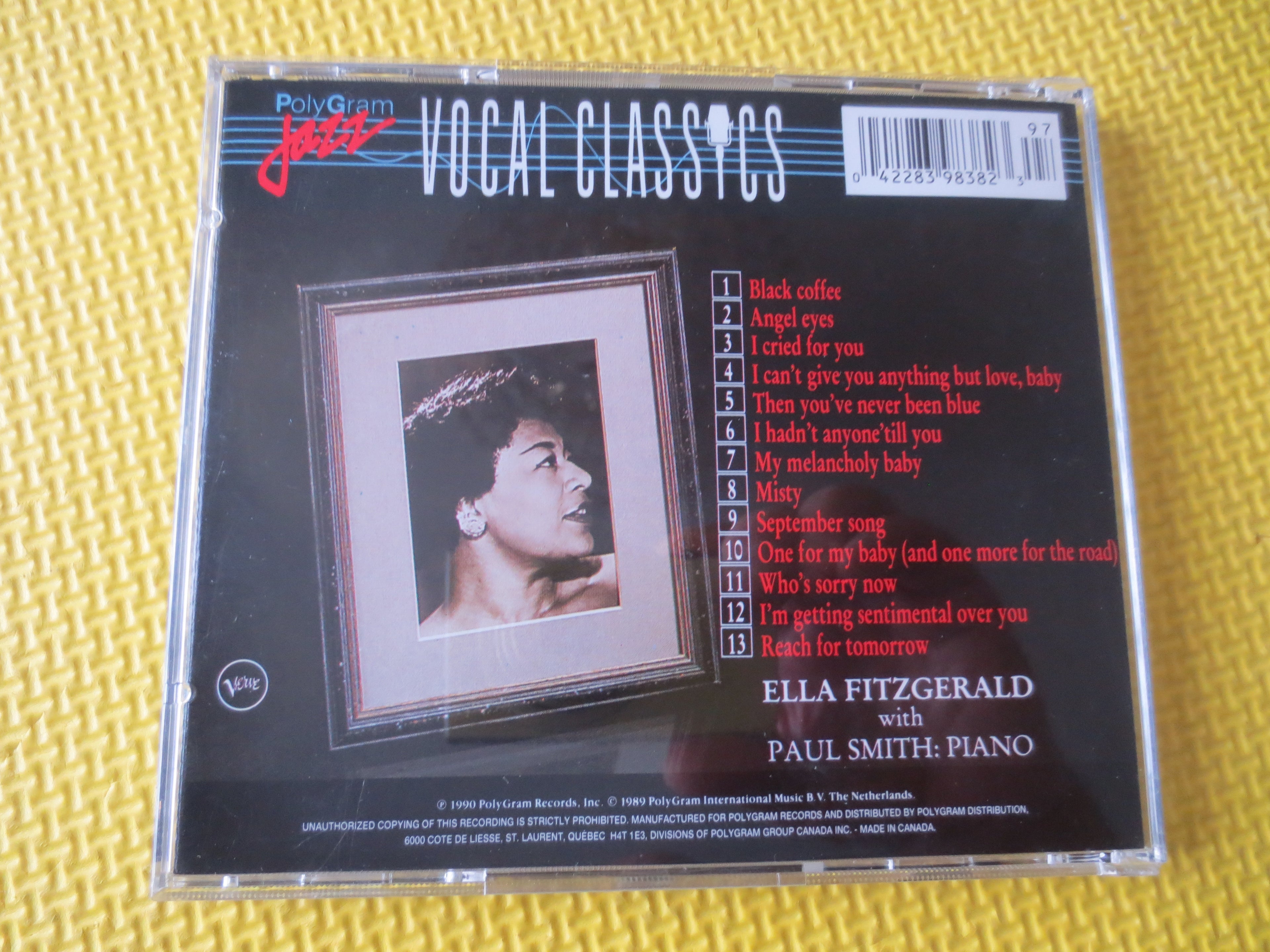 Ella Fitzgerald – The Intimate Ella (1990) CD