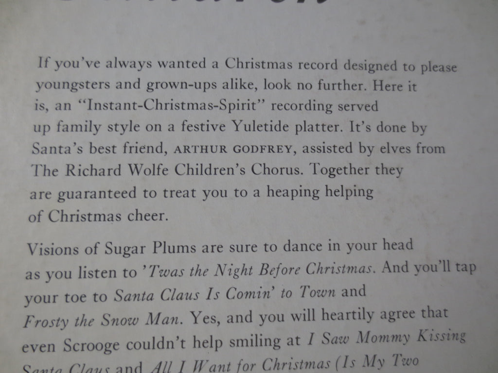 Arthur Godfrey – All I Want for Christmas Is My Two Front Teeth (1967) [Vinyl LP]