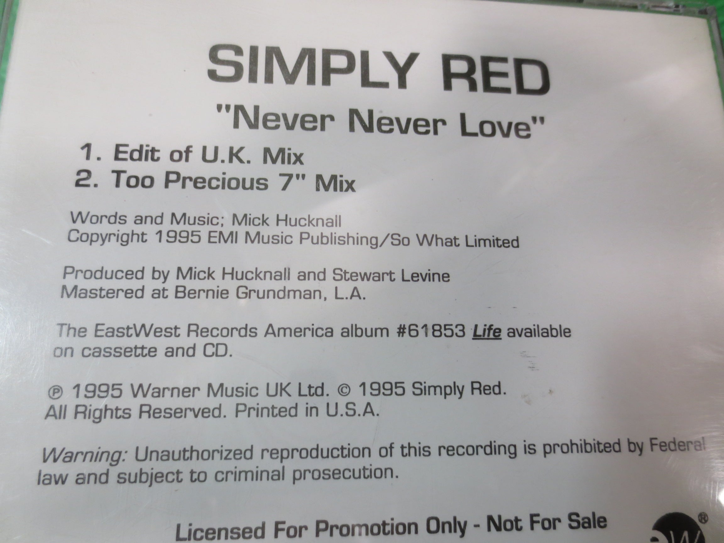 Simply Red – Simply Red (1995) CD