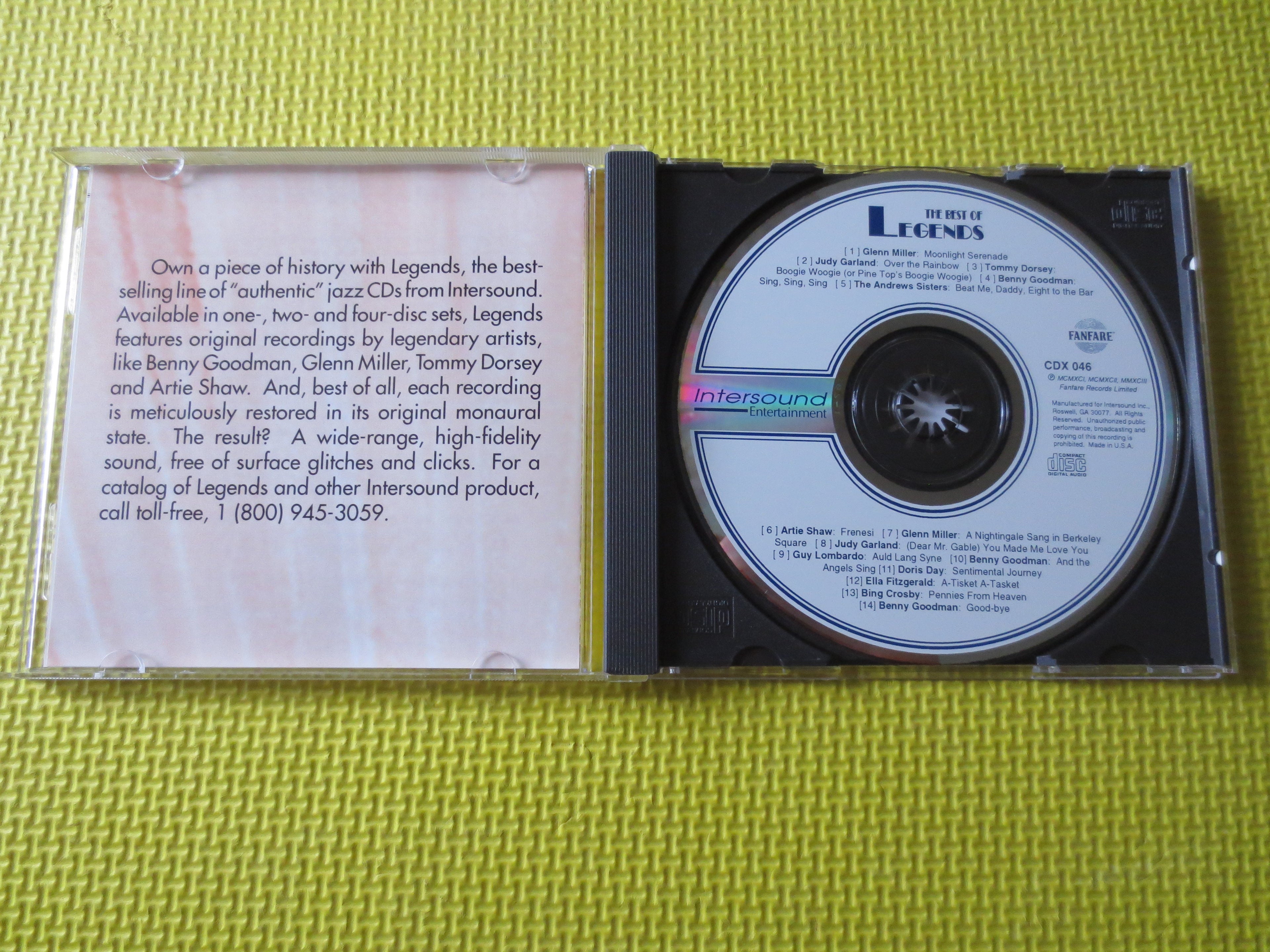 The Best of Legends – Jazz Music (1998) CD