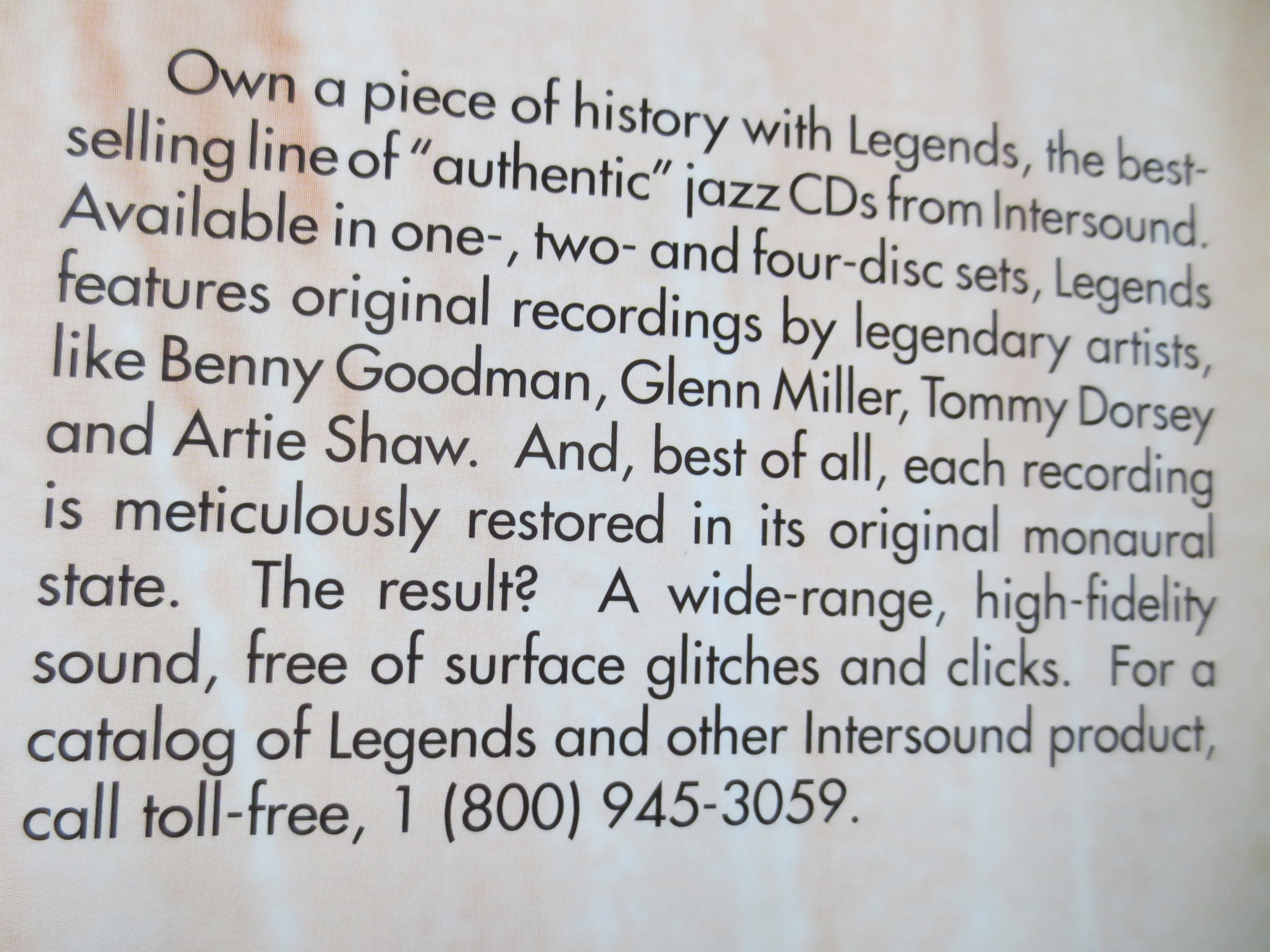 The Best of Legends – Jazz Music (1998) CD