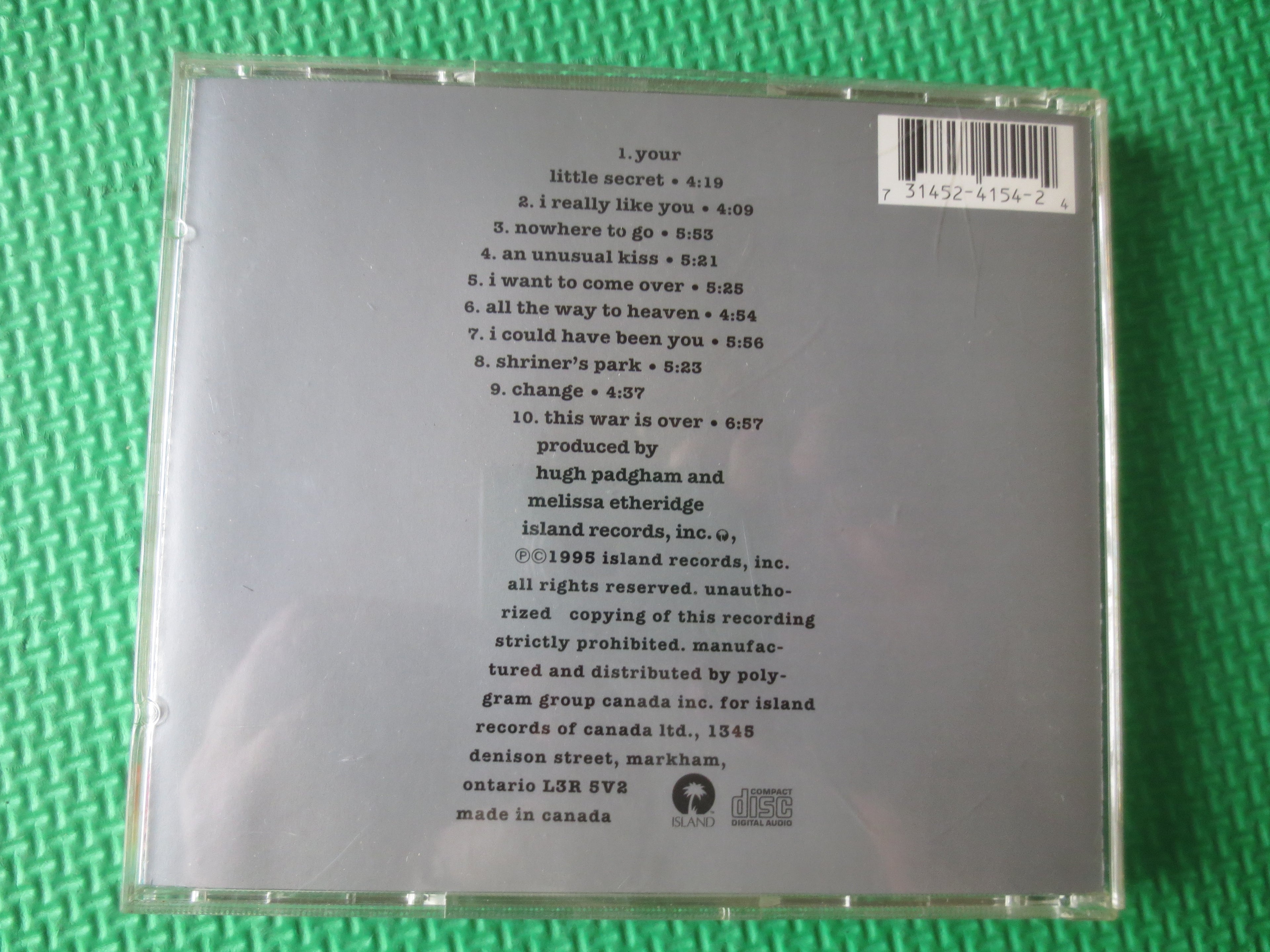 Melissa Etheridge – Your Little Secret (1995) CD