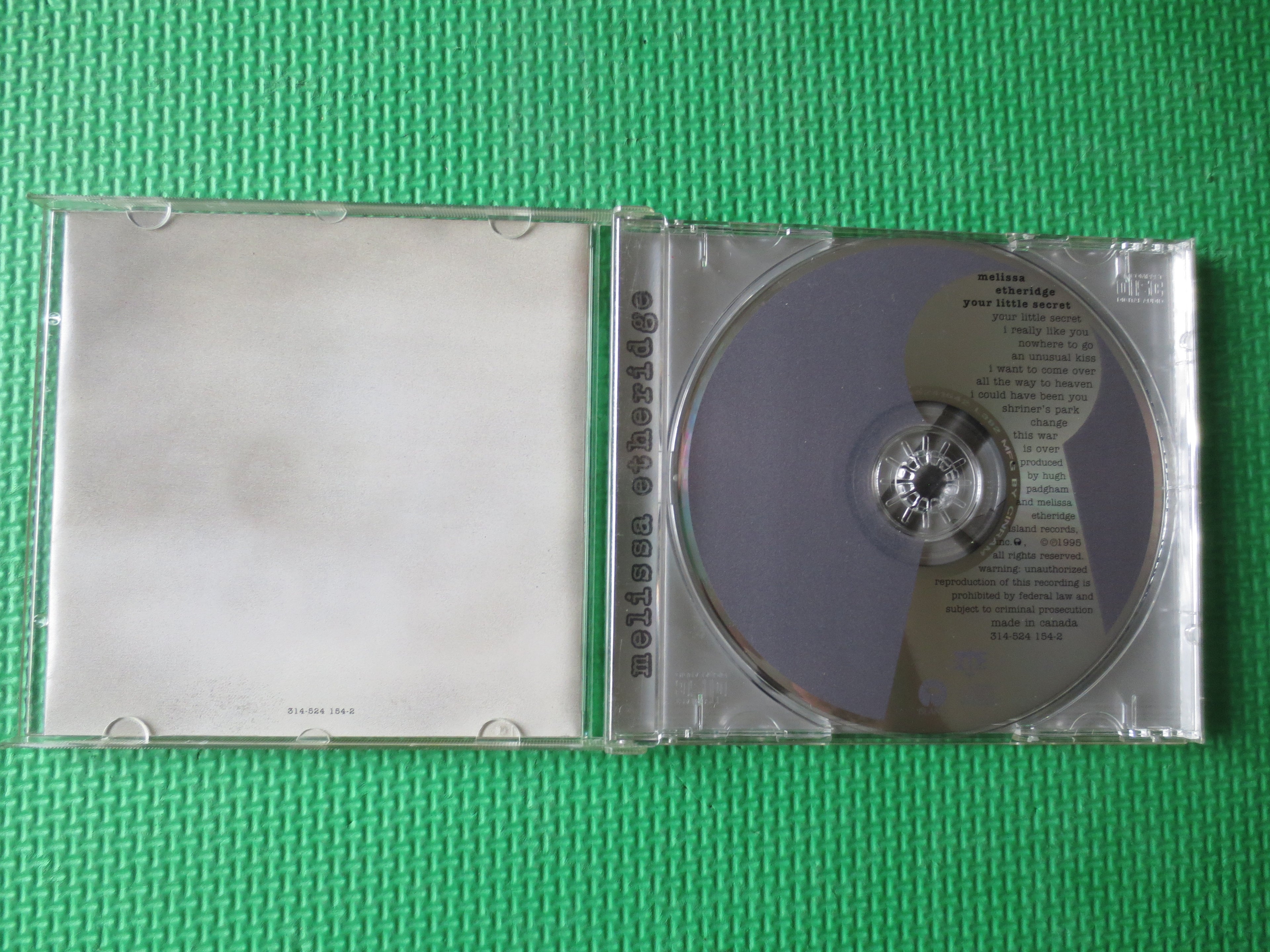 Melissa Etheridge – Your Little Secret (1995) CD