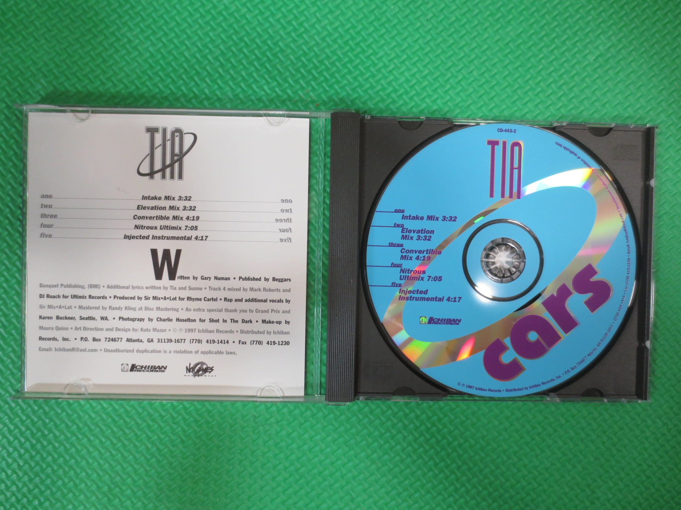 Tia – Cars (1997) CD