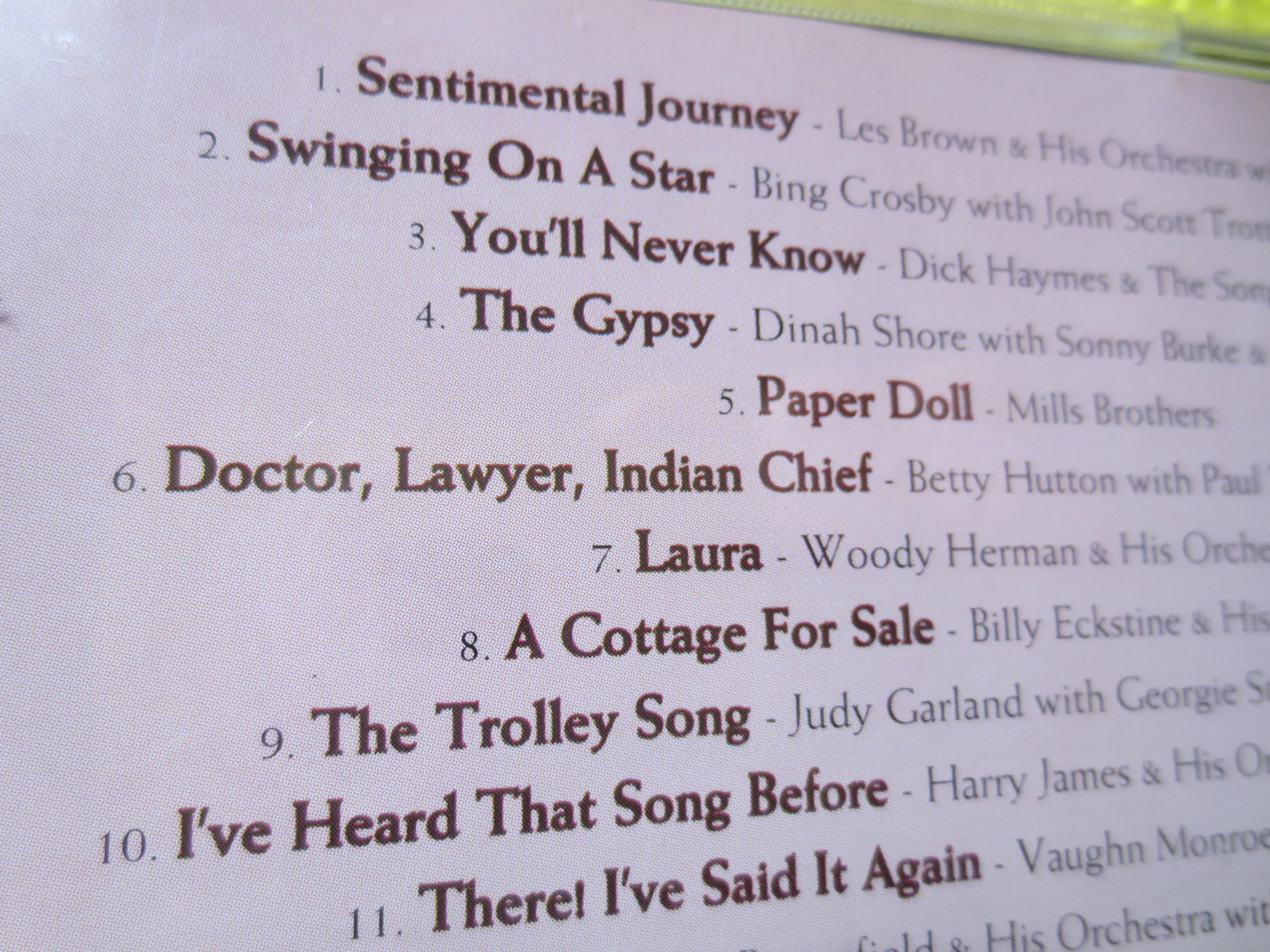 Sentimental Journey – Vol. 1 & 2 (1993) 2xCD