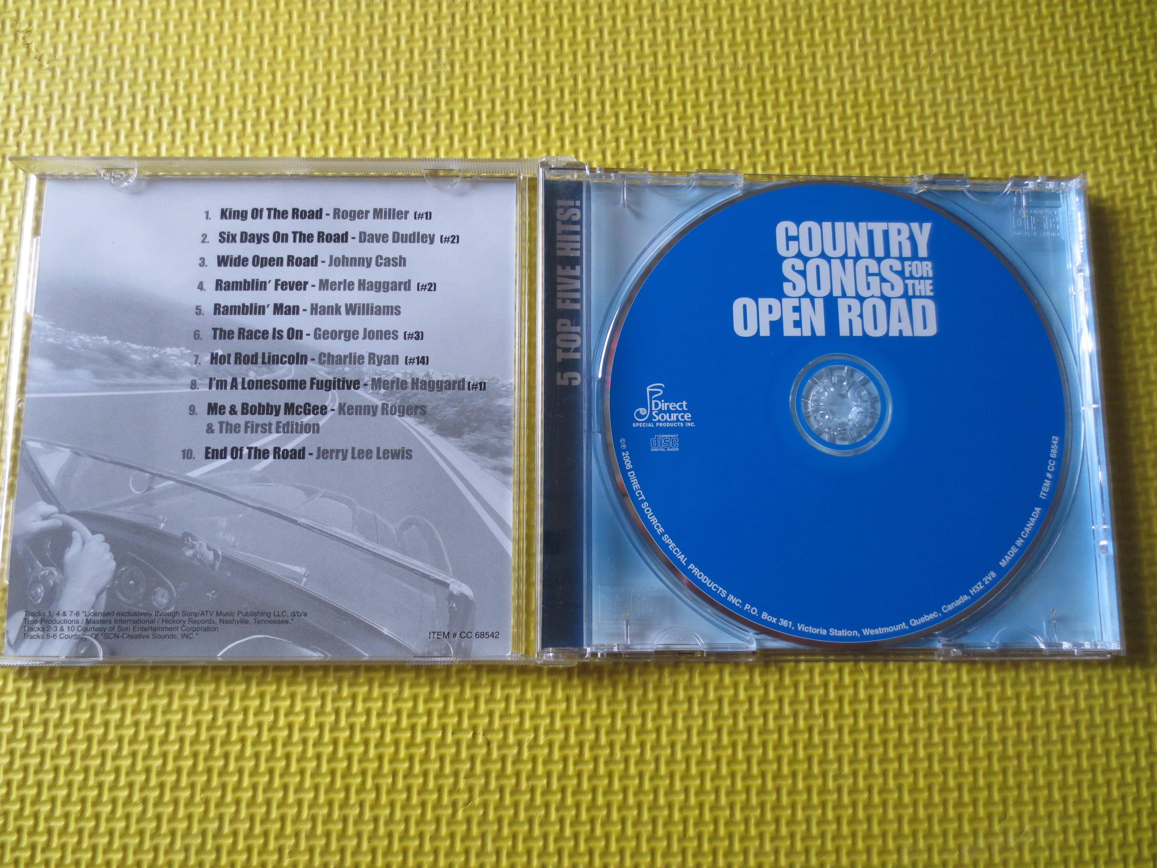 Country Songs for the Open Road (CD)