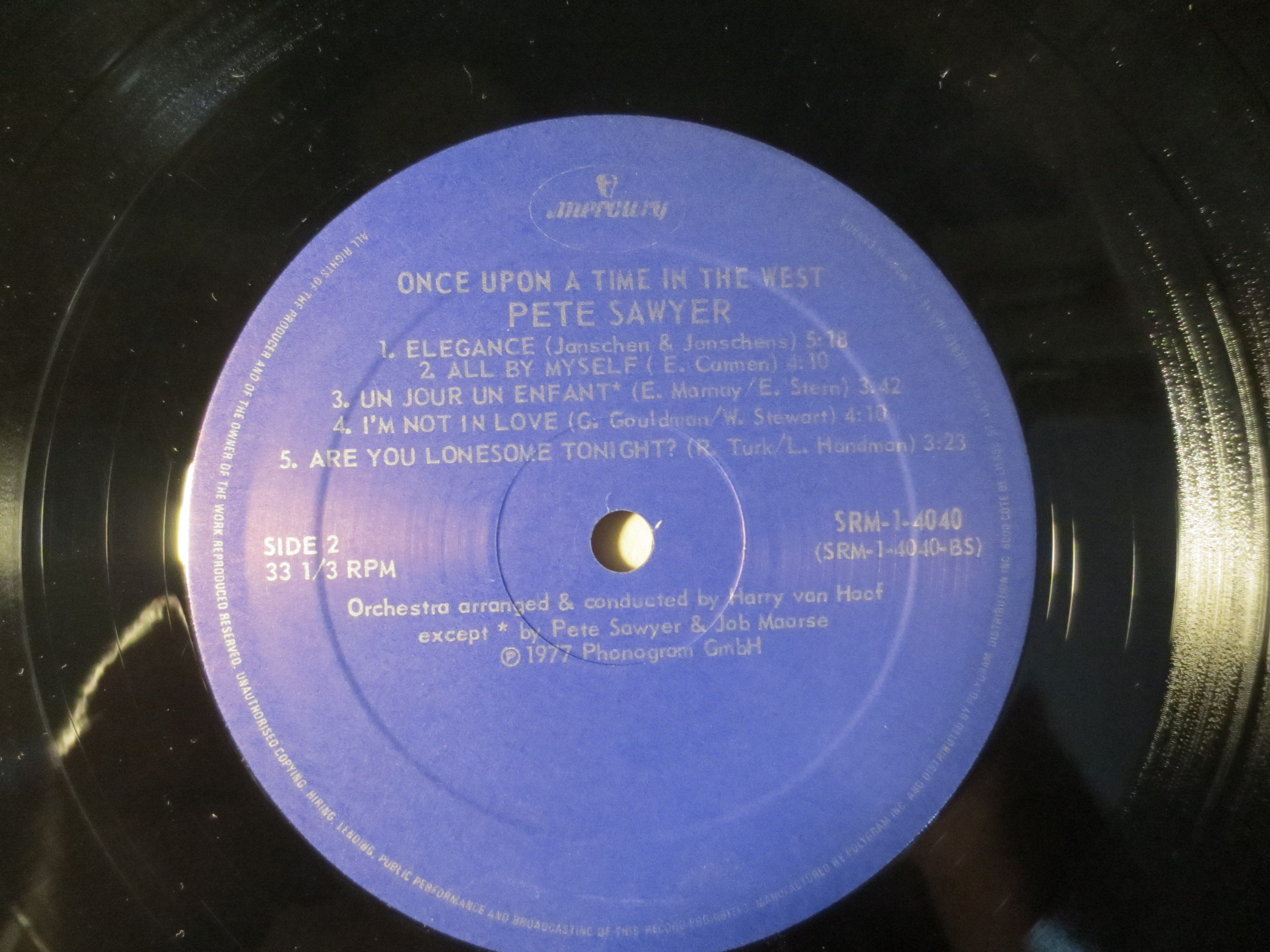 Pete Sawyer – Once Upon a Time in the West (1982) Vinyl LP