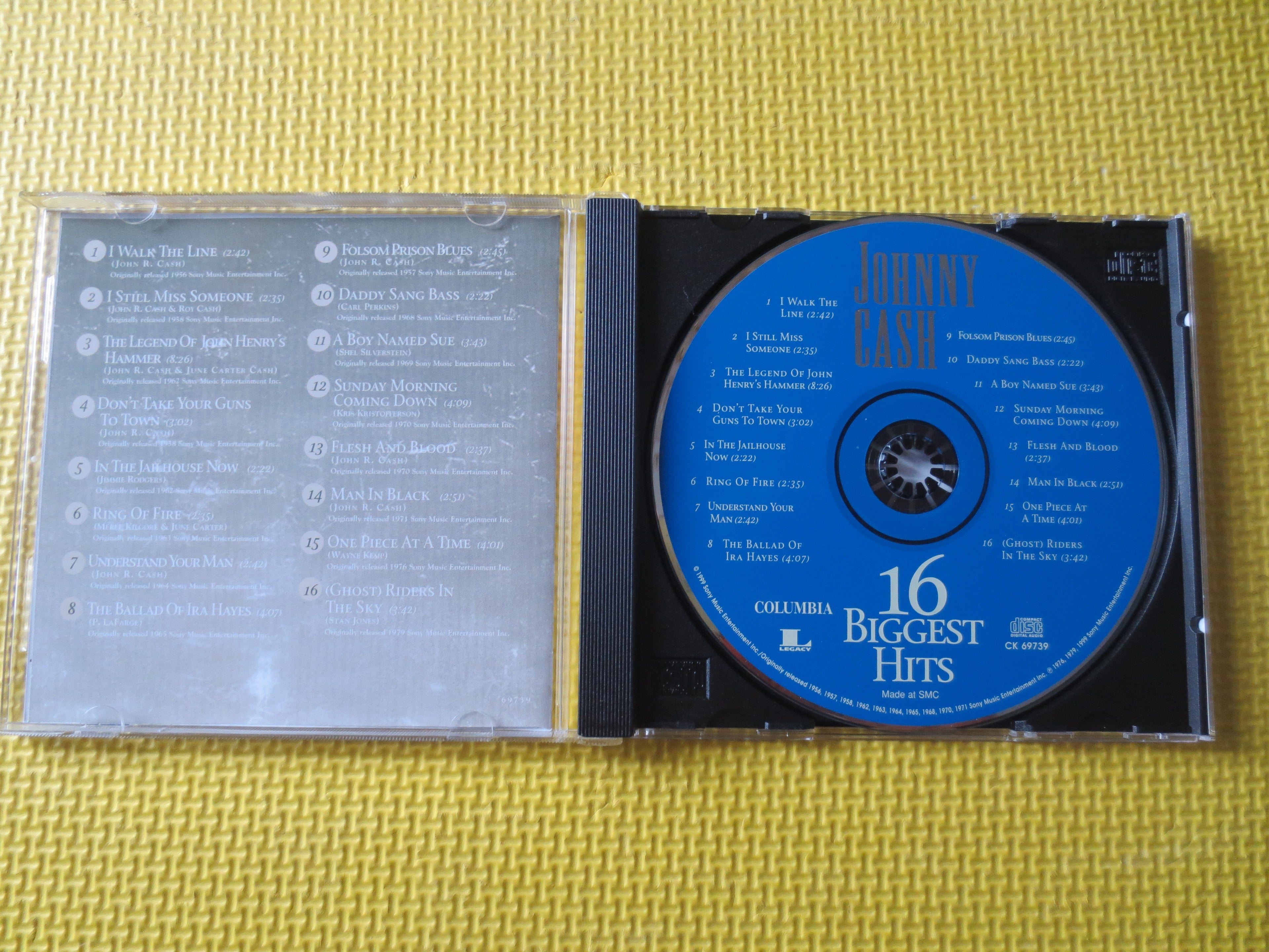Johnny Cash – 16 Biggest Hits (1999) CD