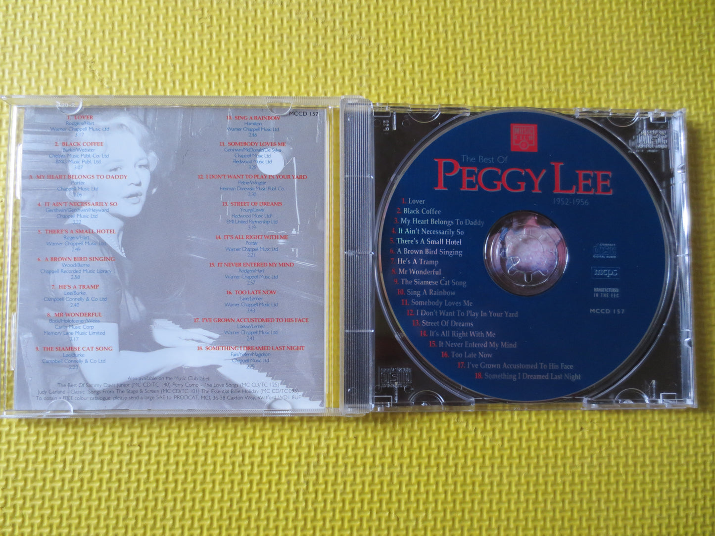 PEGGY LEE, Peggy Lee 1952-1956, Peggy Lee Cd, Jazz Cd, Jazz Music Cd, Peggy Lee Lp, Music Cd, Country Cd, Cd, Compact Disc Music