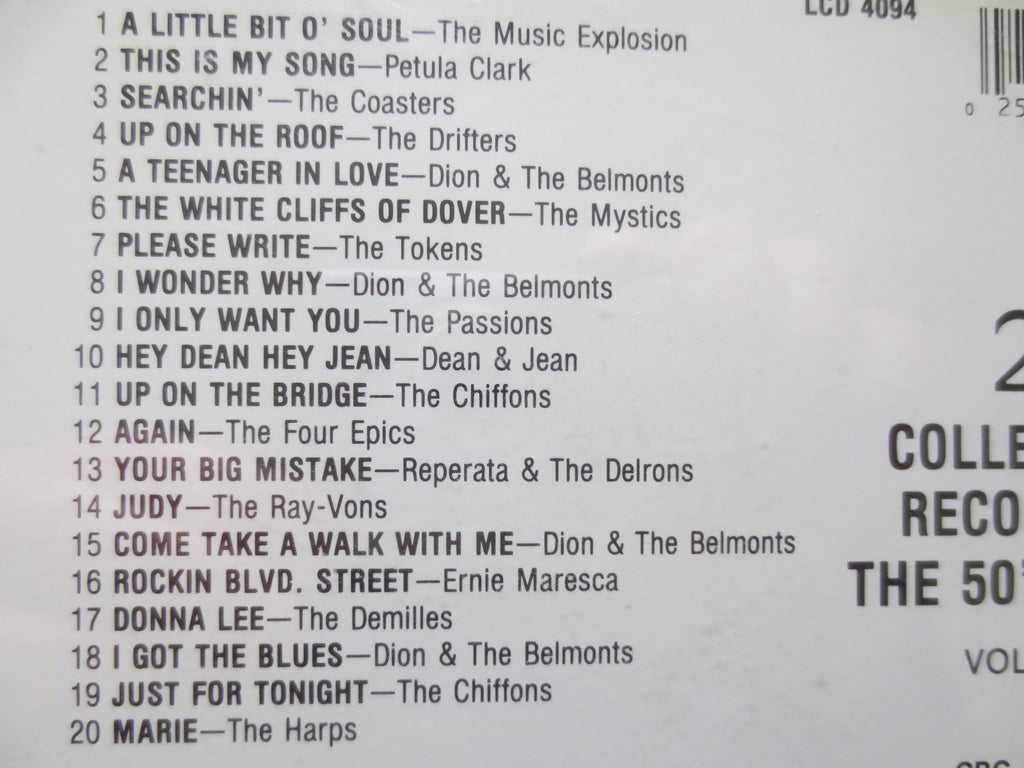 50s & 60s Rock – 20 Collector's Records Vol. 2 (1989) CD