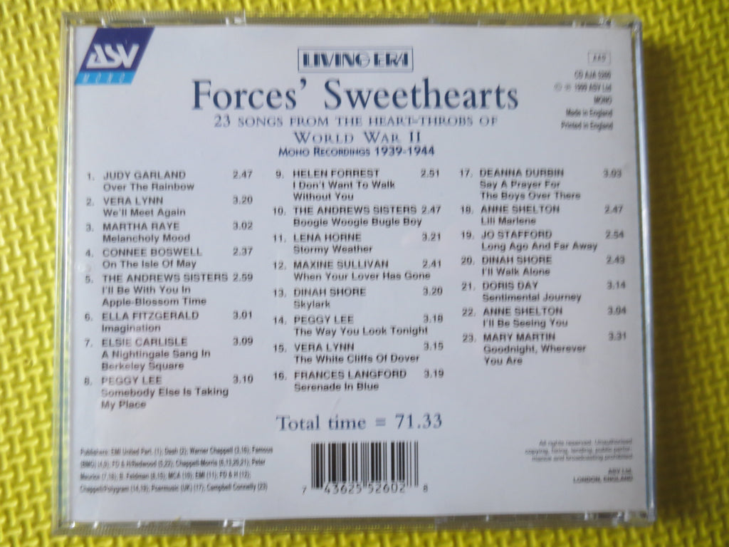 Forces' Sweethearts – Vera Lynn & Friends (1999) CD