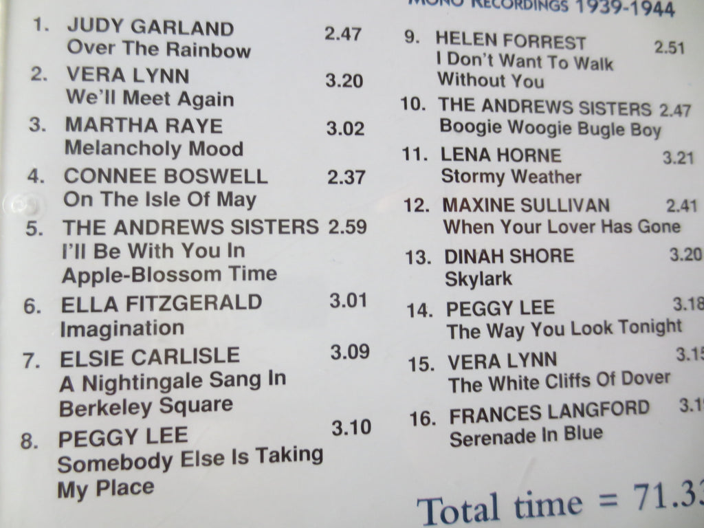 Forces' Sweethearts – Vera Lynn & Friends (1999) CD