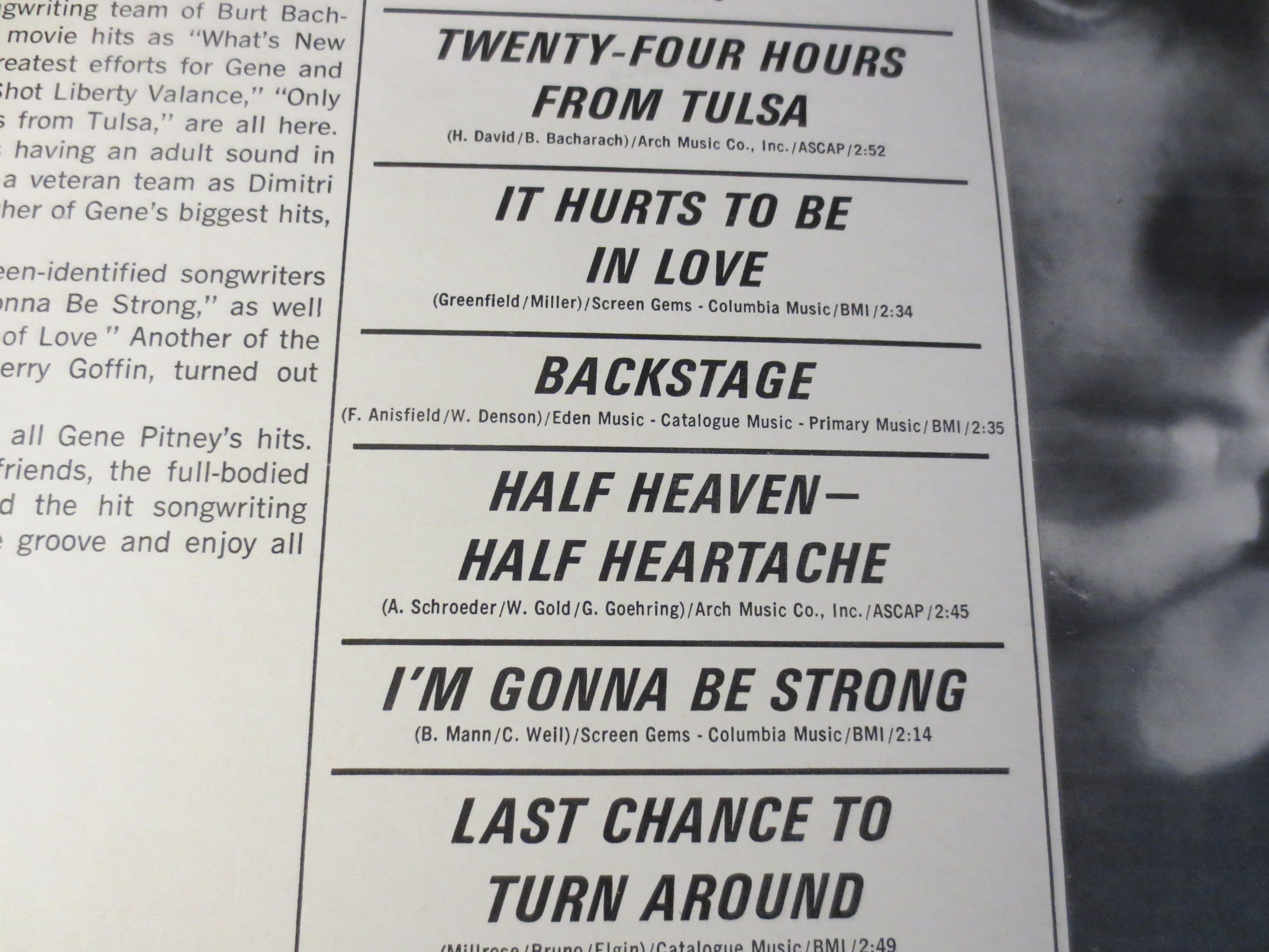 Gene Pitney – Greatest Hits (1966) Vinyl LP