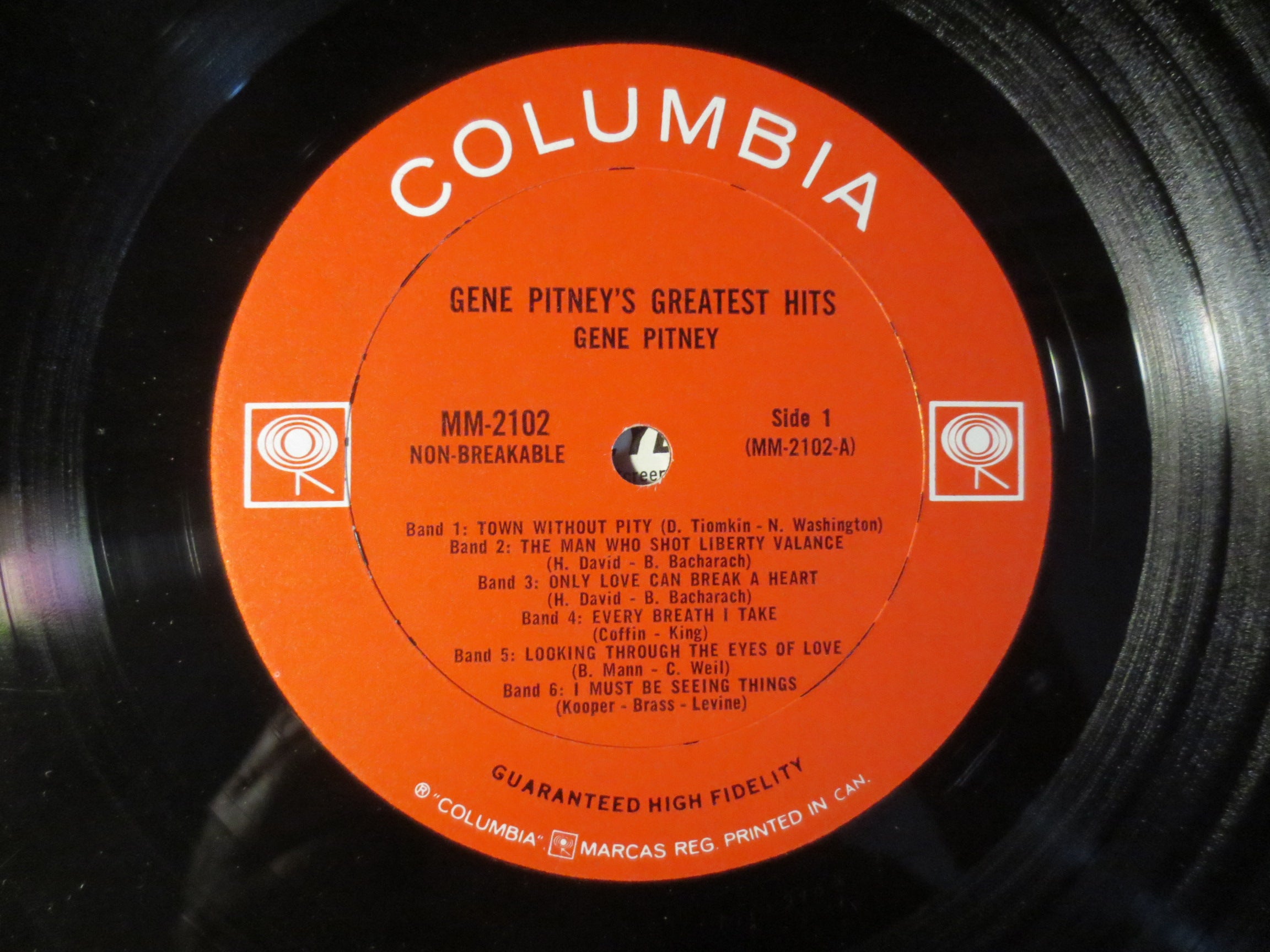 Gene Pitney – Greatest Hits (1966) Vinyl LP