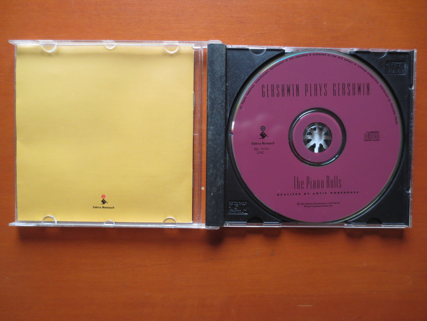 GEORGE GERSHWIN, Gershwin Plays GERSHWIN, George Gershwin Cd, Jazz Cd, Jazz Music Cd, Vintage Compact Disc, 1993 Compact Disc