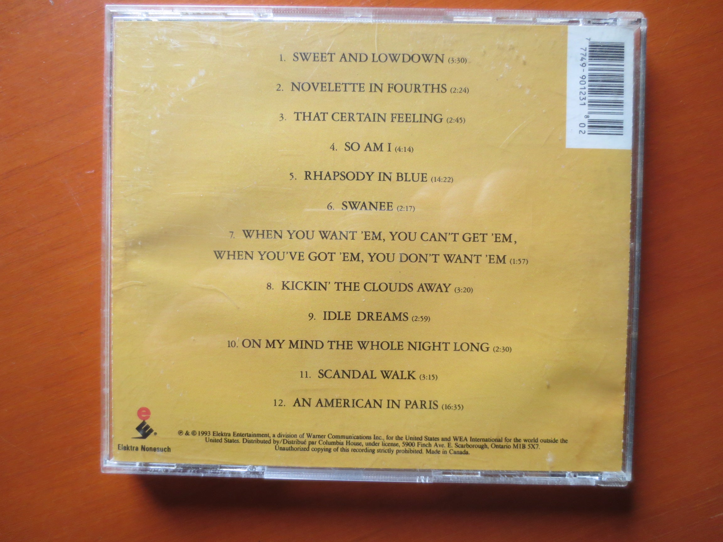 George Gershwin – The Piano Rolls (1993) CD