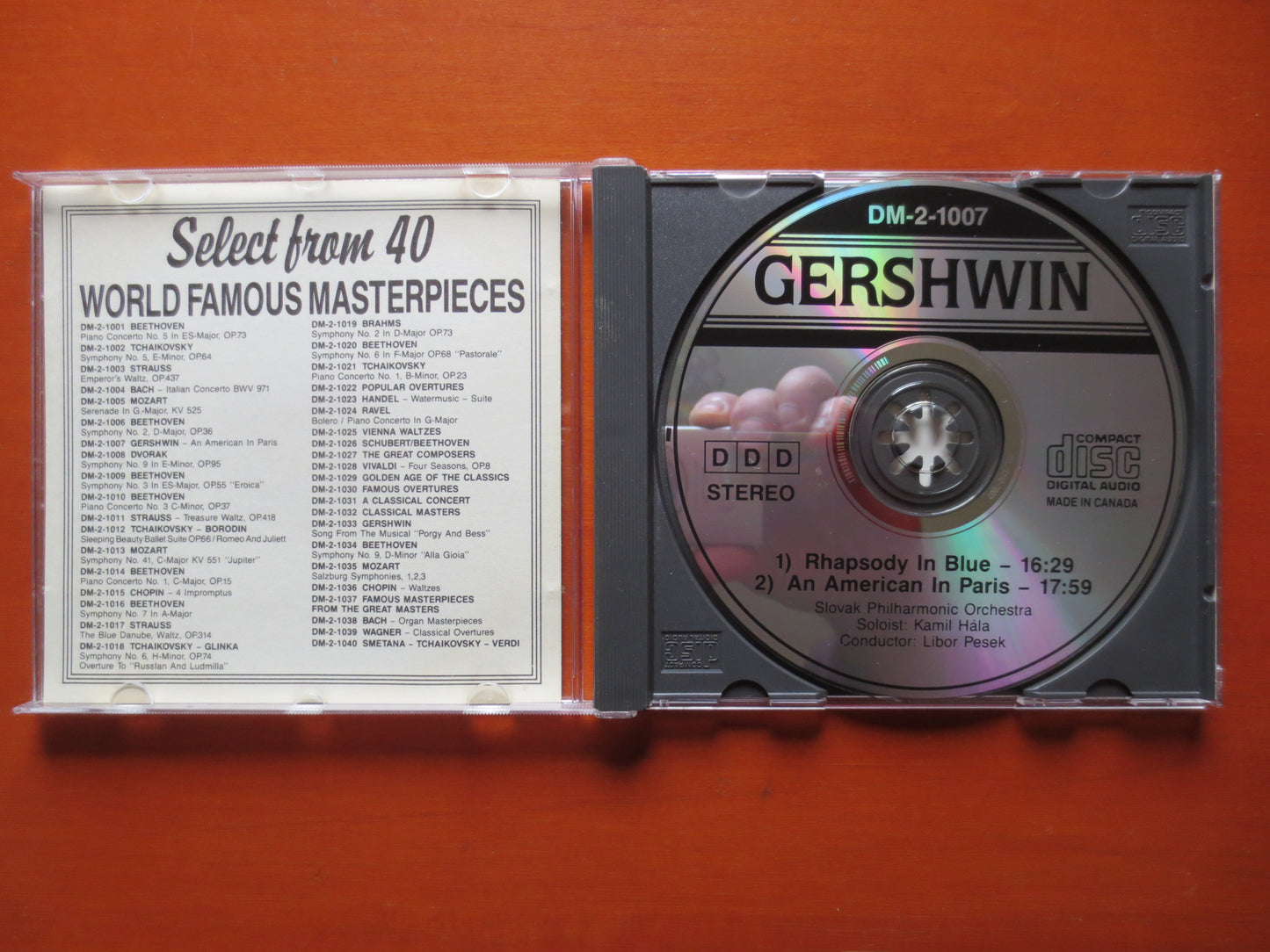 GEORGE GERSHWIN, RHAPSODY in Blue, George Gershwin Cd, George Gershwin Lp, Jazz Cd, Classic Jazz Cd, Vintage Compact Disc