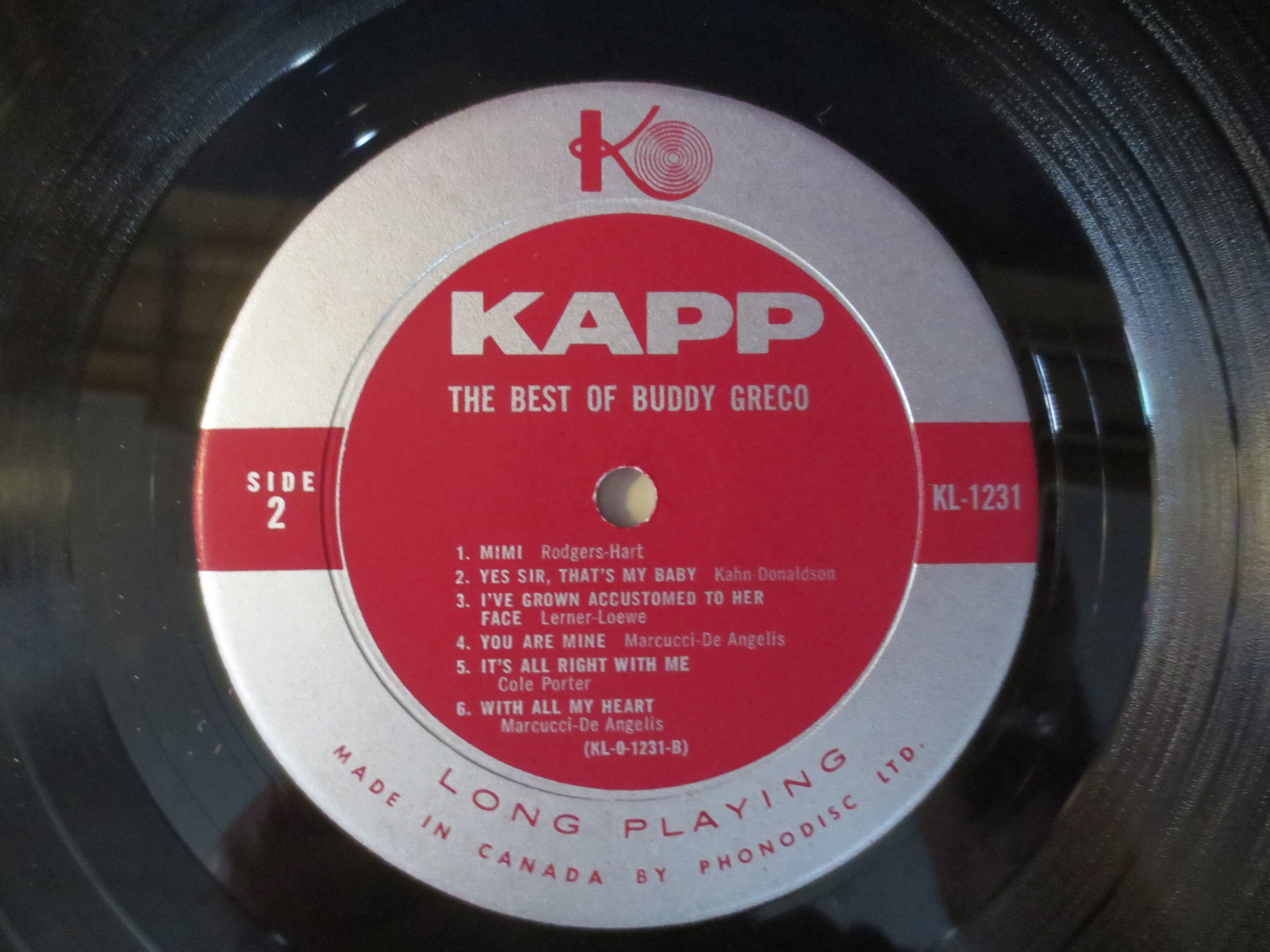 Buddy Greco – The Best of Buddy Greco (1963) Vinyl LP
