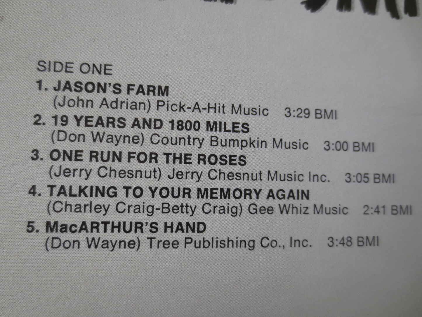 CAL SMITH, Jason's FARM, Cal Smith Records, Country Records, Vintage Vinyl, Record Vinyl, Cal Smith Albums, 1976 Records