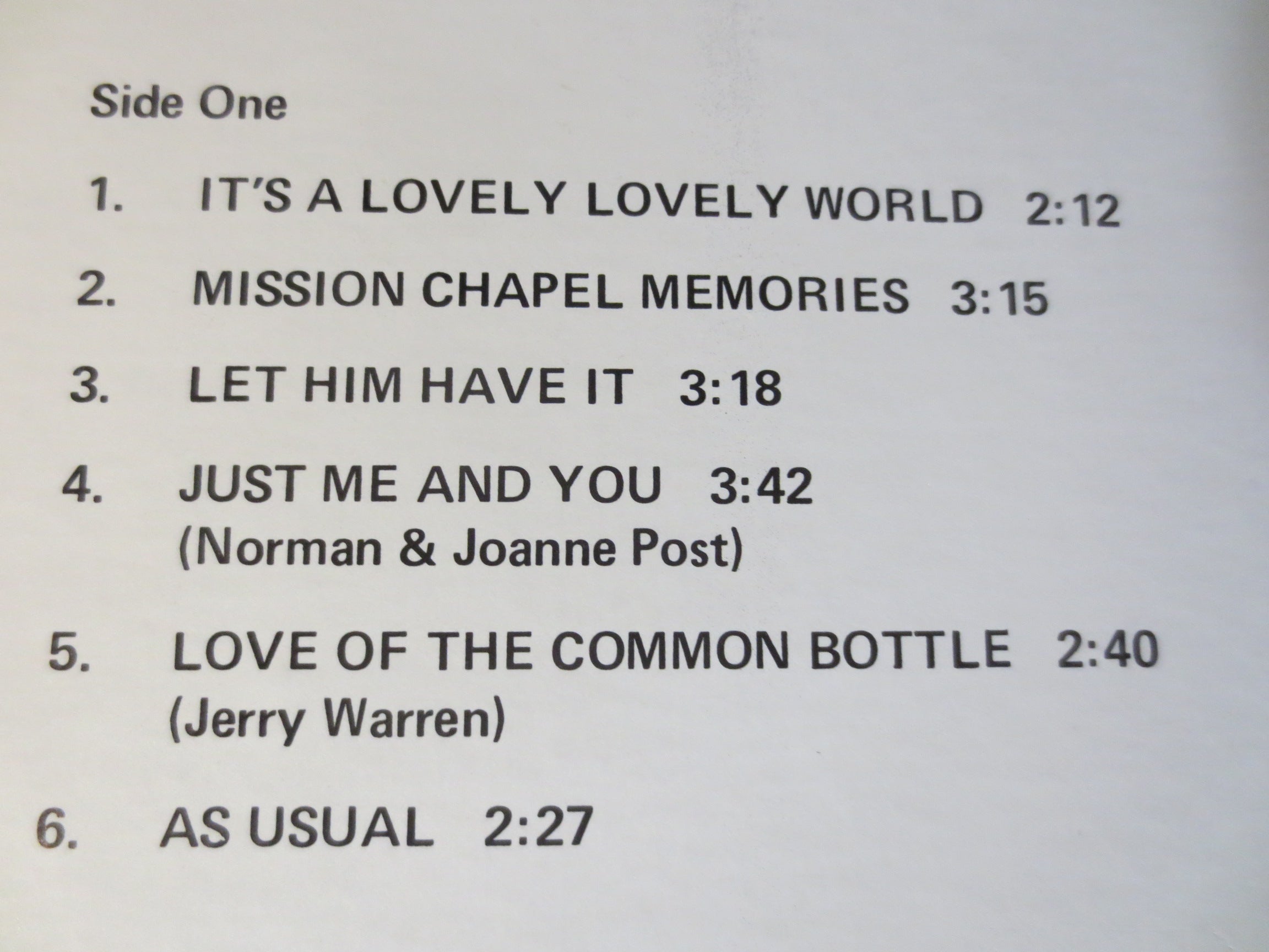 Joanne Post – It’s a Lovely, Lovely World (1972) Vinyl LP