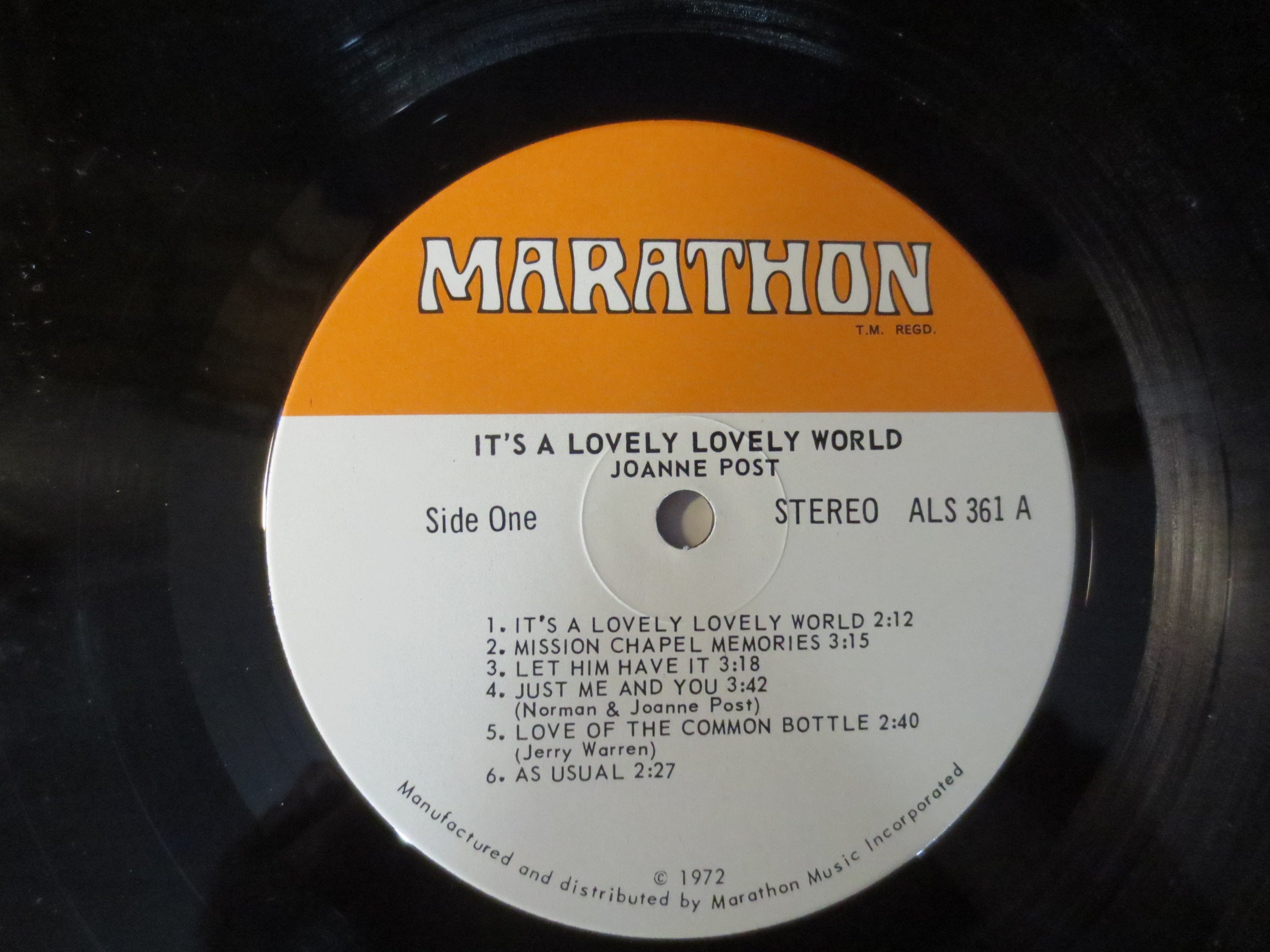 Joanne Post – It’s a Lovely, Lovely World (1972) Vinyl LP