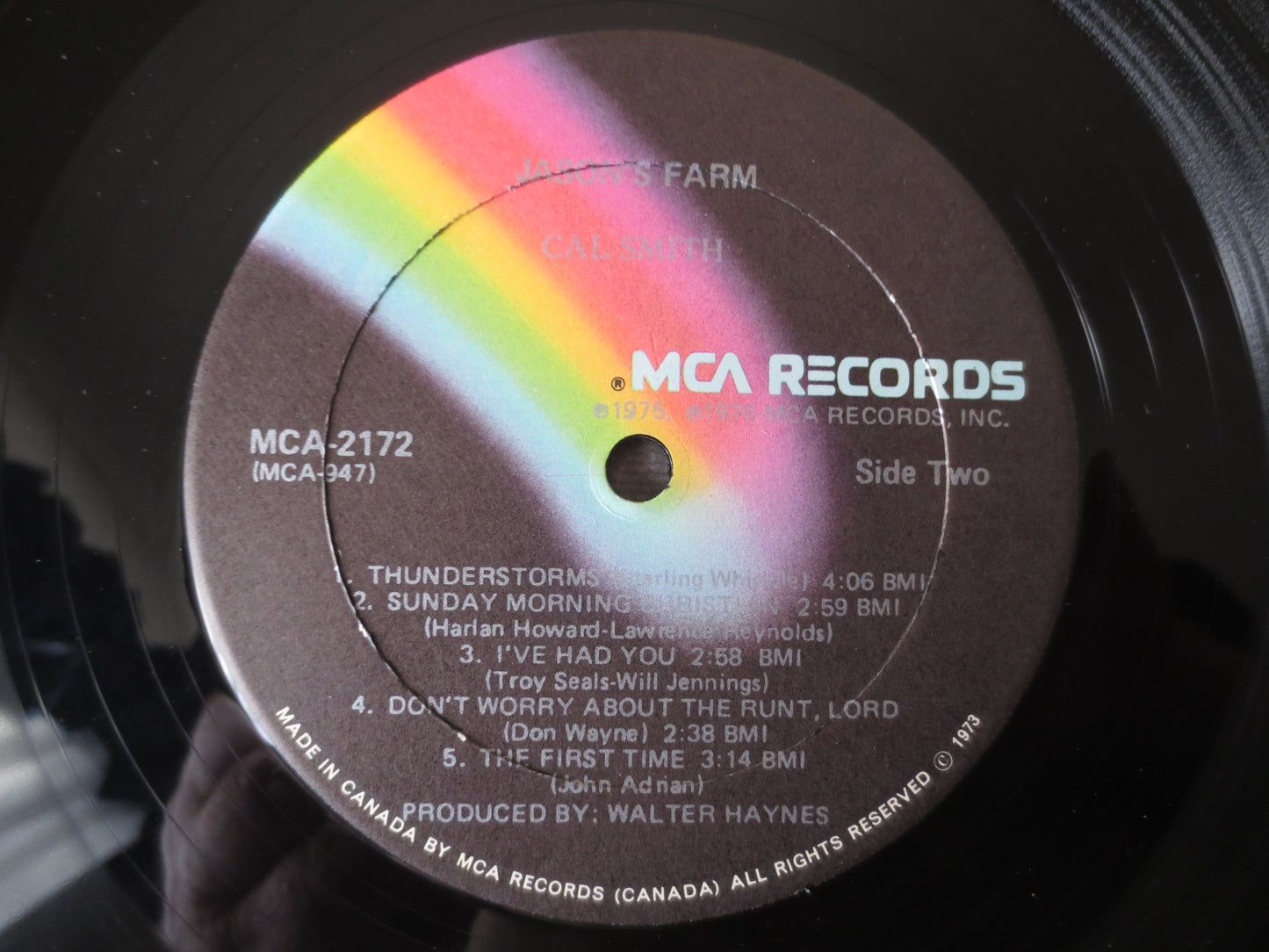 CAL SMITH, Jason's FARM, Cal Smith Records, Country Records, Vintage Vinyl, Record Vinyl, Cal Smith Albums, 1976 Records
