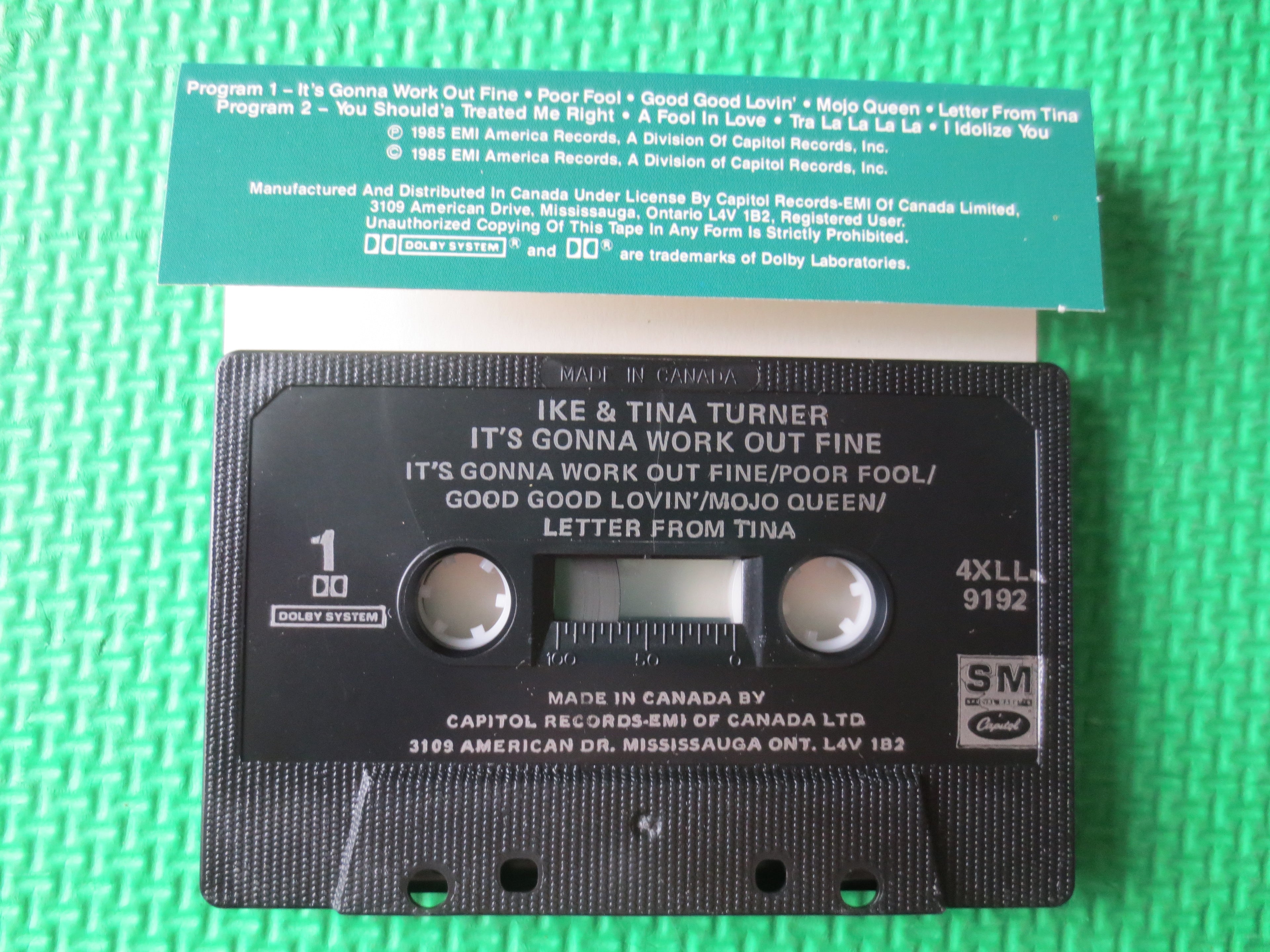 Ike & Tina Turner – It's Gonna Work Out Fine (1985) Cassette